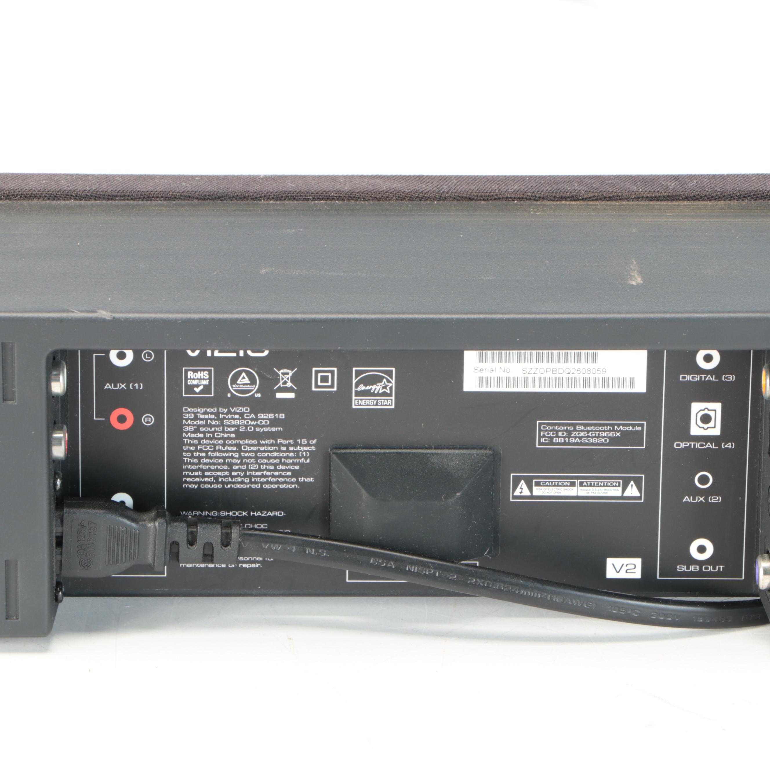 Vizio Sound Bar Speaker