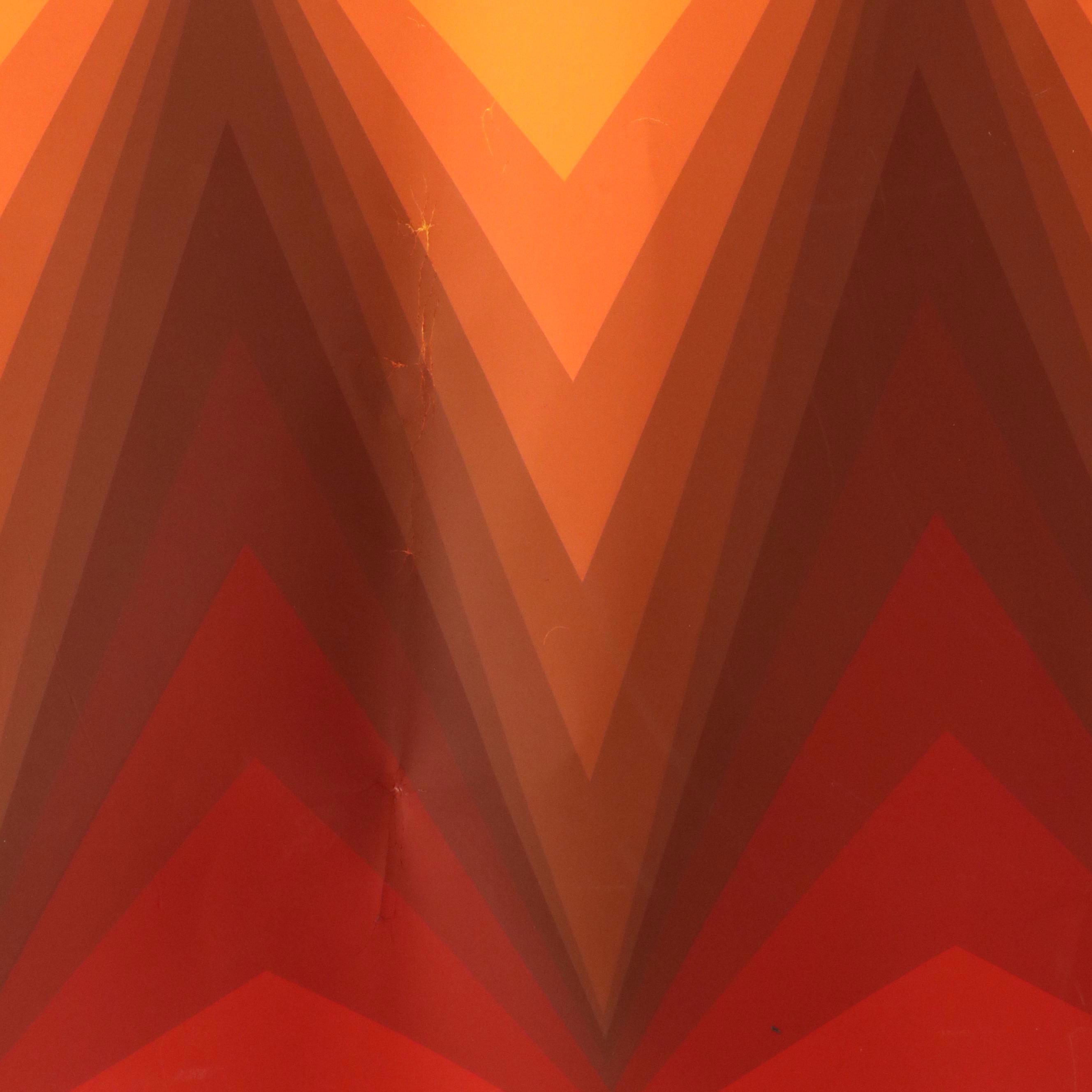 Jürgen Peters Op Art Serigraph, 1980