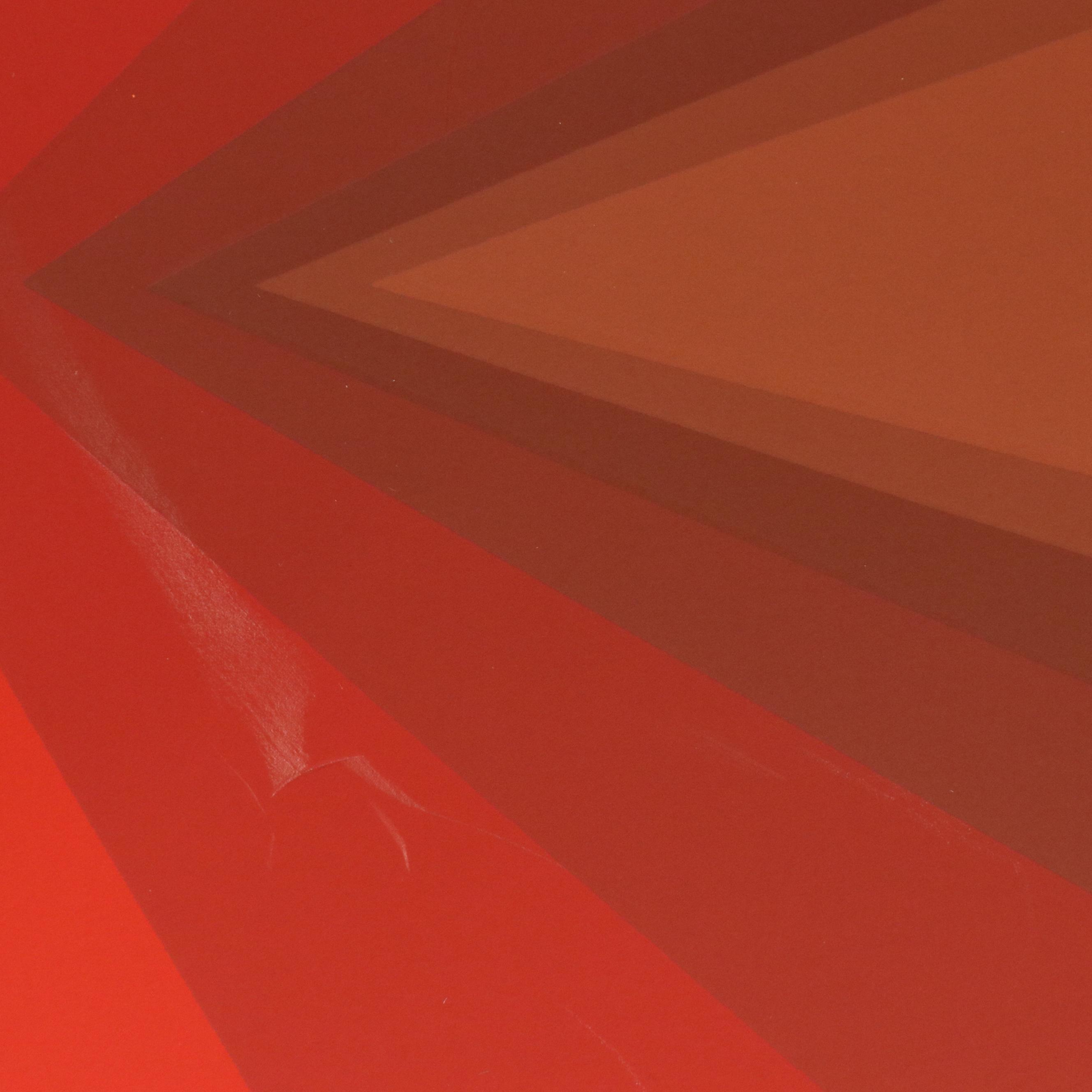 Jürgen Peters Op Art Serigraph, 1980