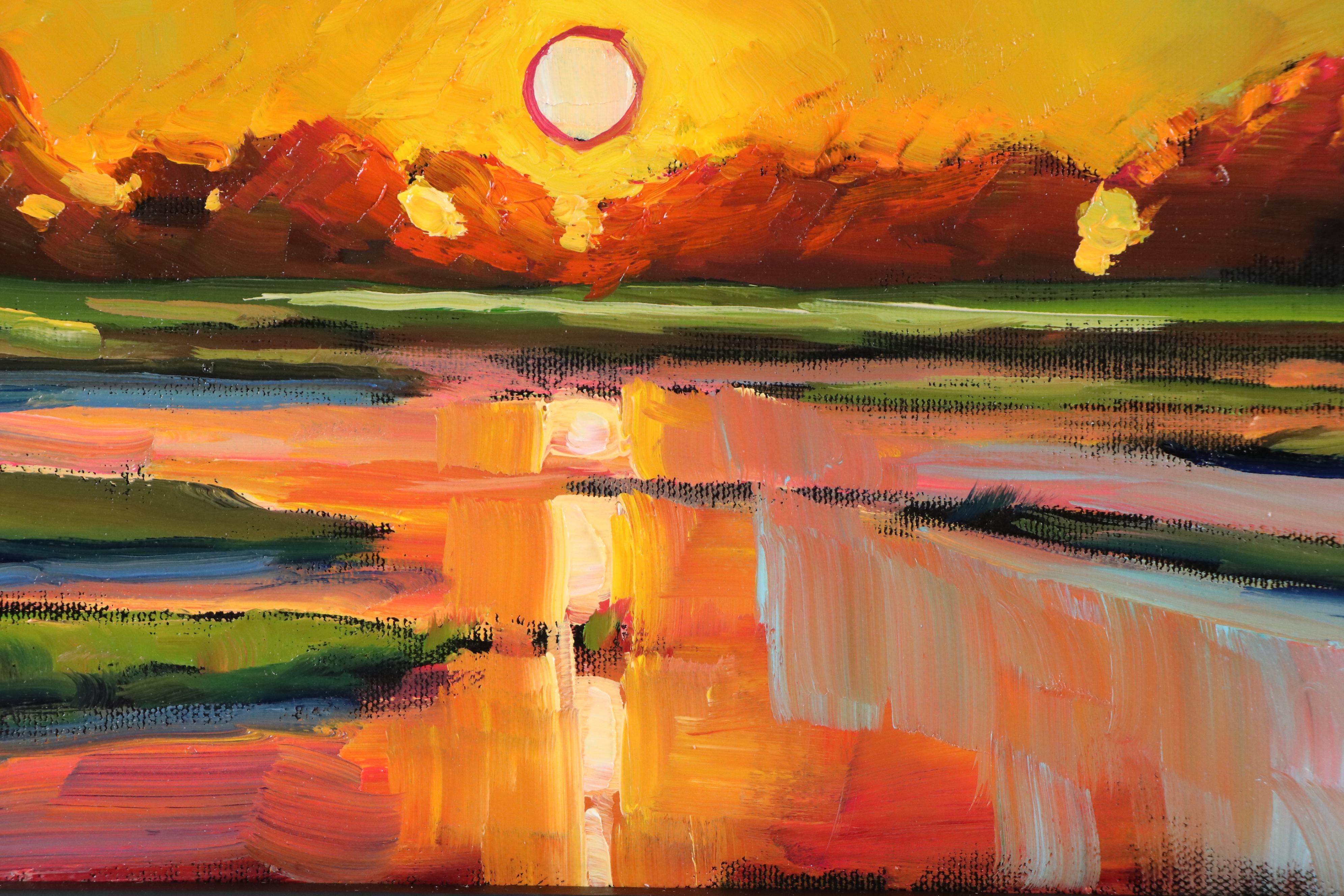 William Hawkins Sunset Landscape Oil Painting, 2025