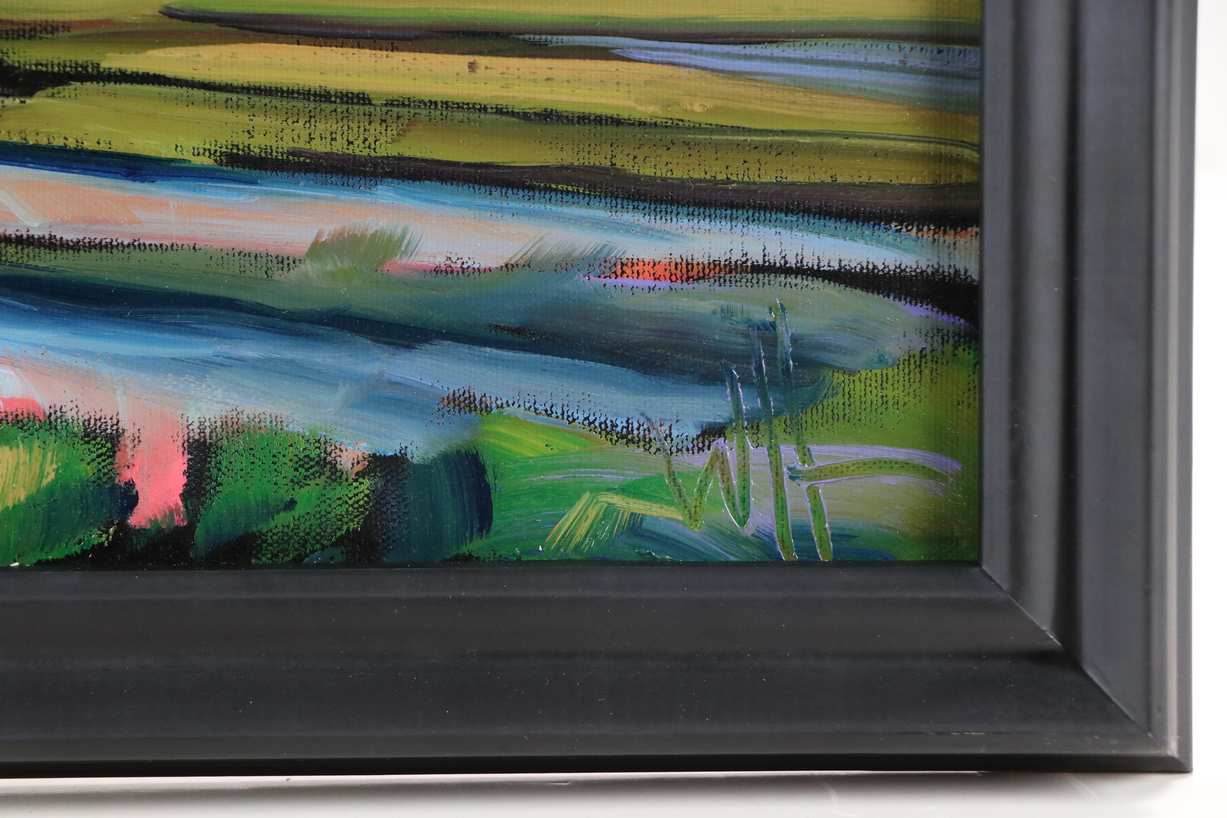 William Hawkins Sunset Landscape Oil Painting, 2025