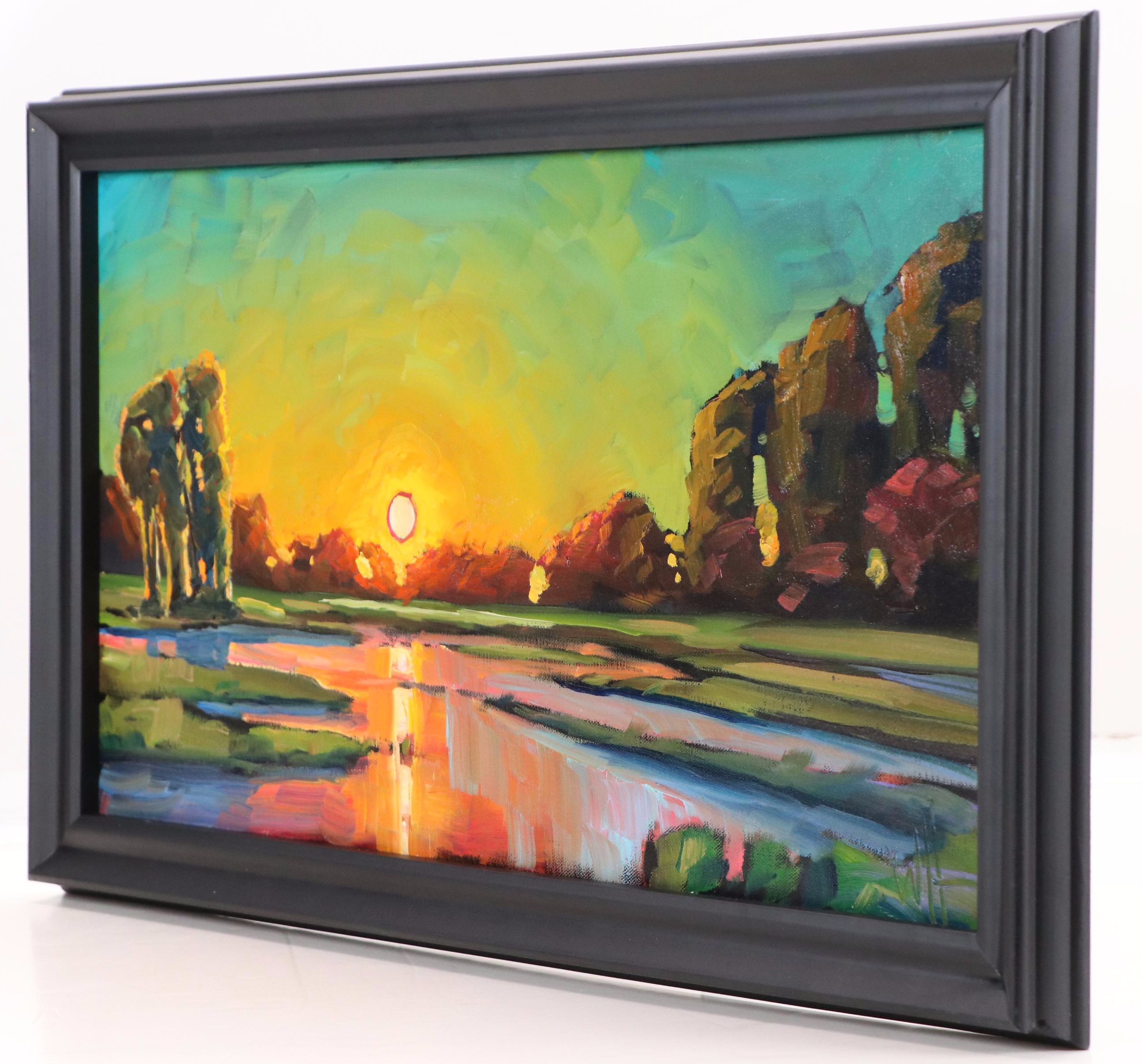 William Hawkins Sunset Landscape Oil Painting, 2025
