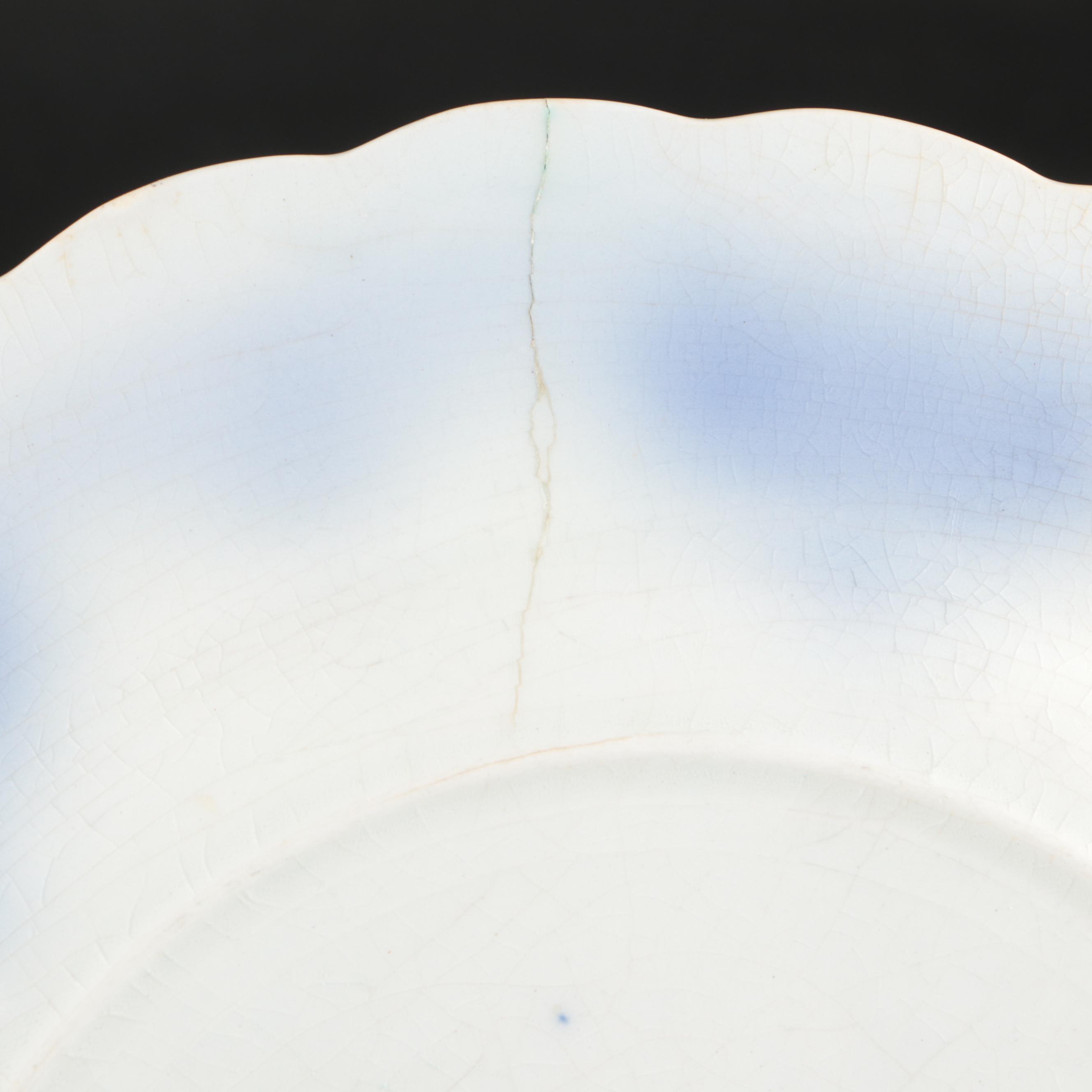 Johnson Bros., Grindley, Wood & Son Flow Blue with Russian Gzhel Dinnerware