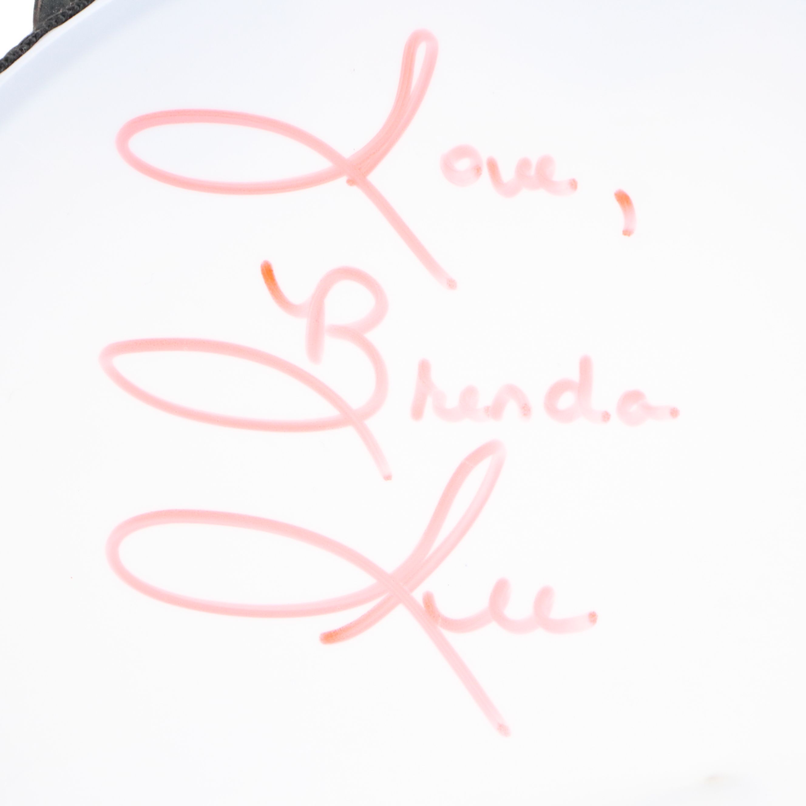 Brenda Lee Signed Tambourine with Photograph, Late 20th Century