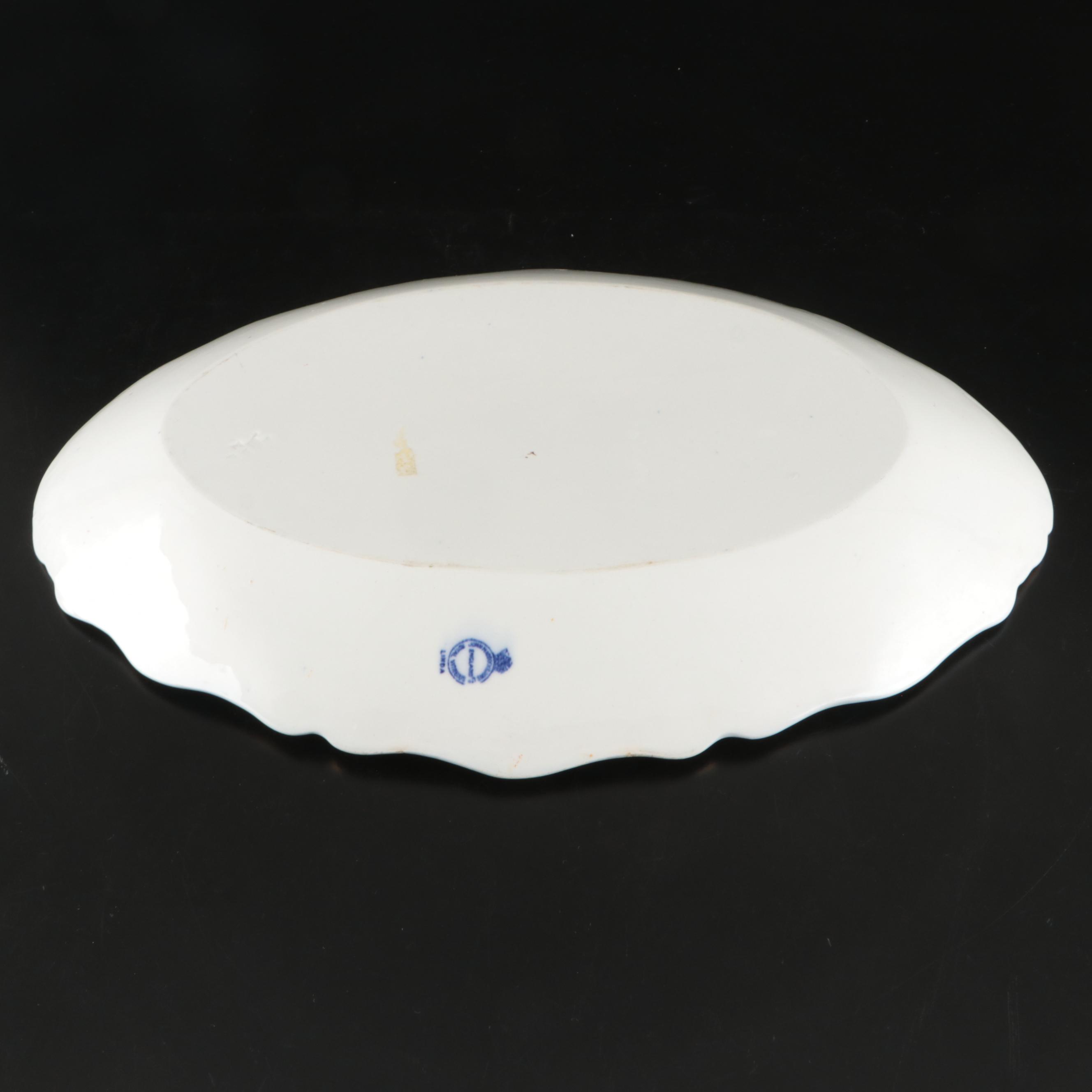 Johnson Bros., Grindley, Wood & Son Flow Blue with Russian Gzhel Dinnerware