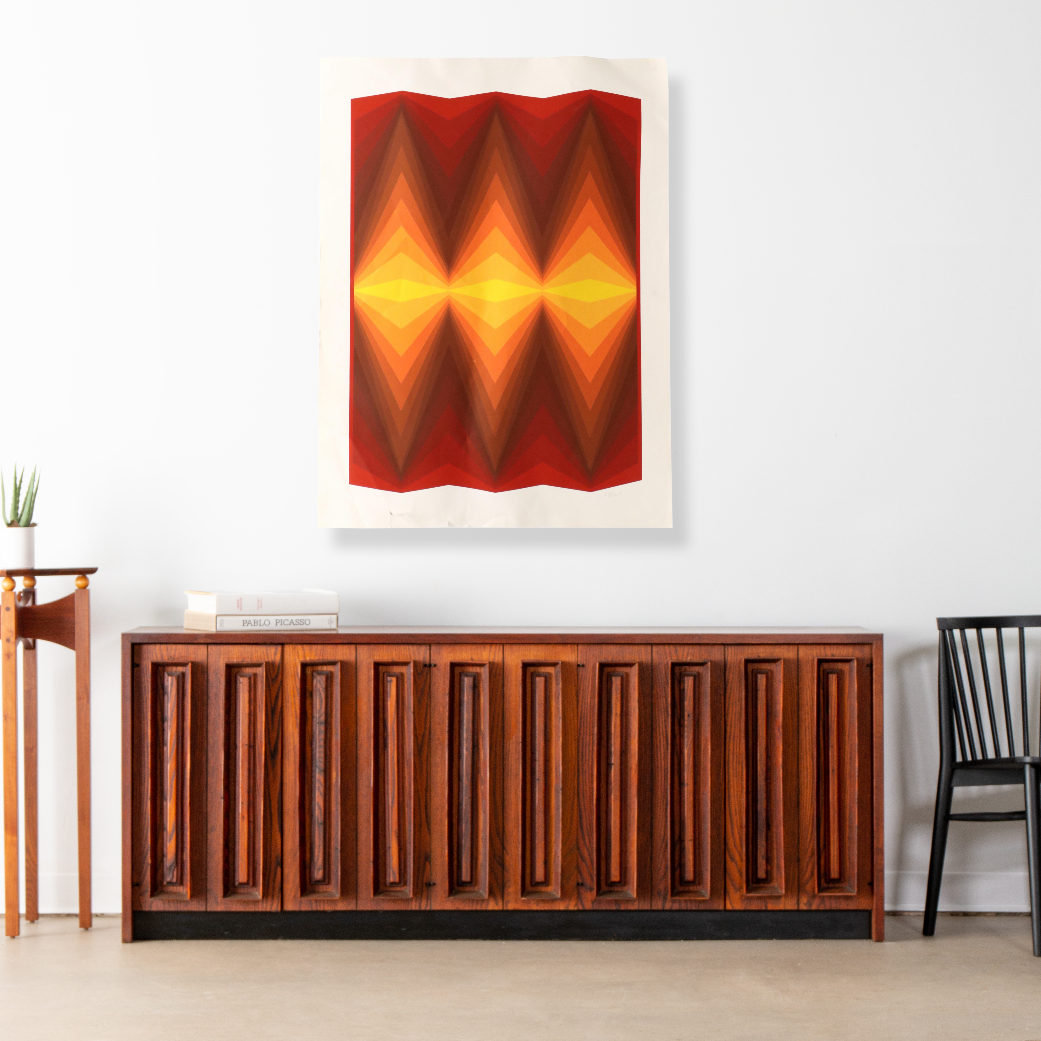 Jürgen Peters Op Art Serigraph, 1980