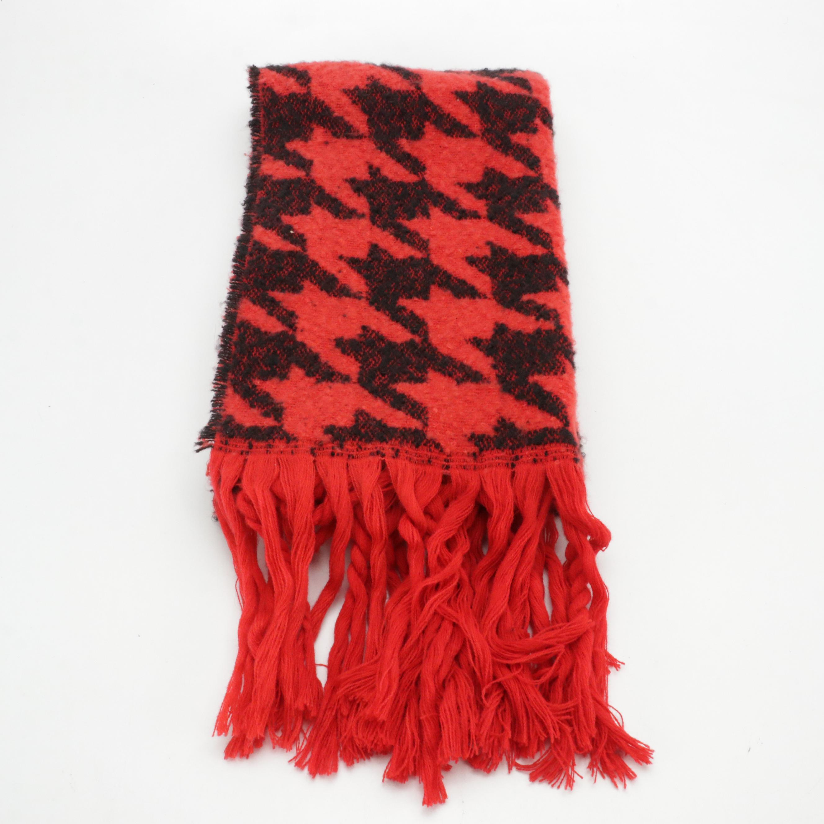 Steve Madden and DKNY Patterned Fringe Scarves, With Tags