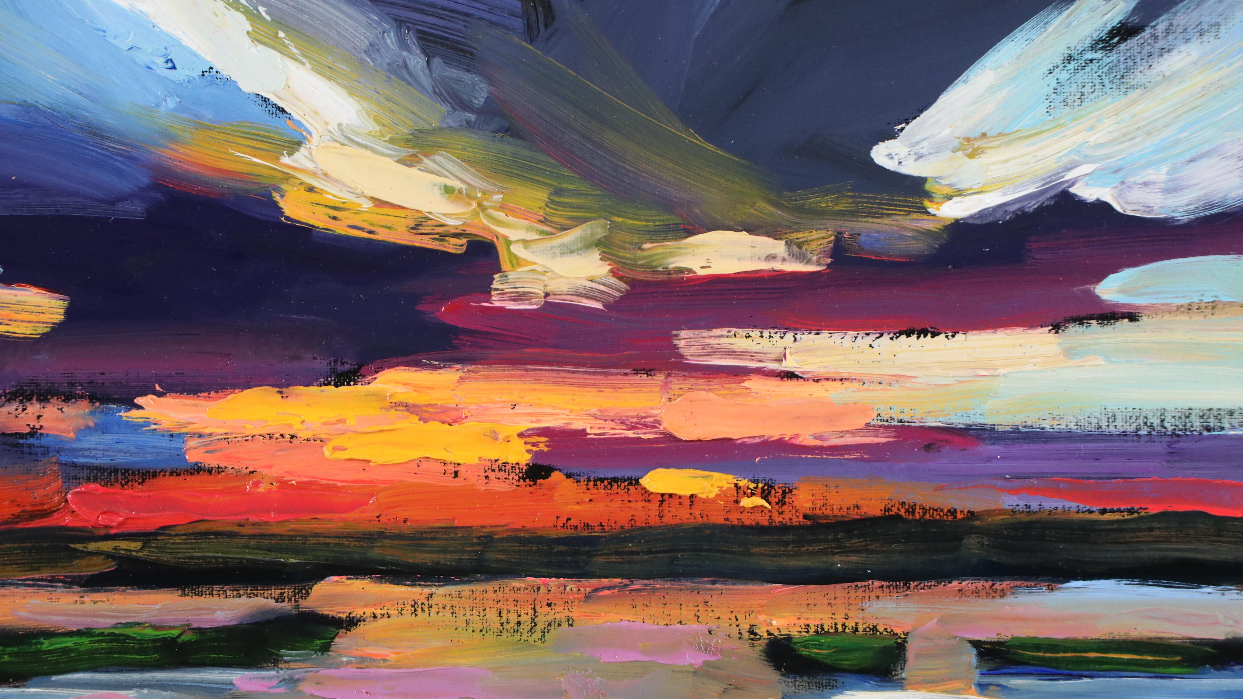 William Hawkins Sunset Landscape Oil Painting, 2025