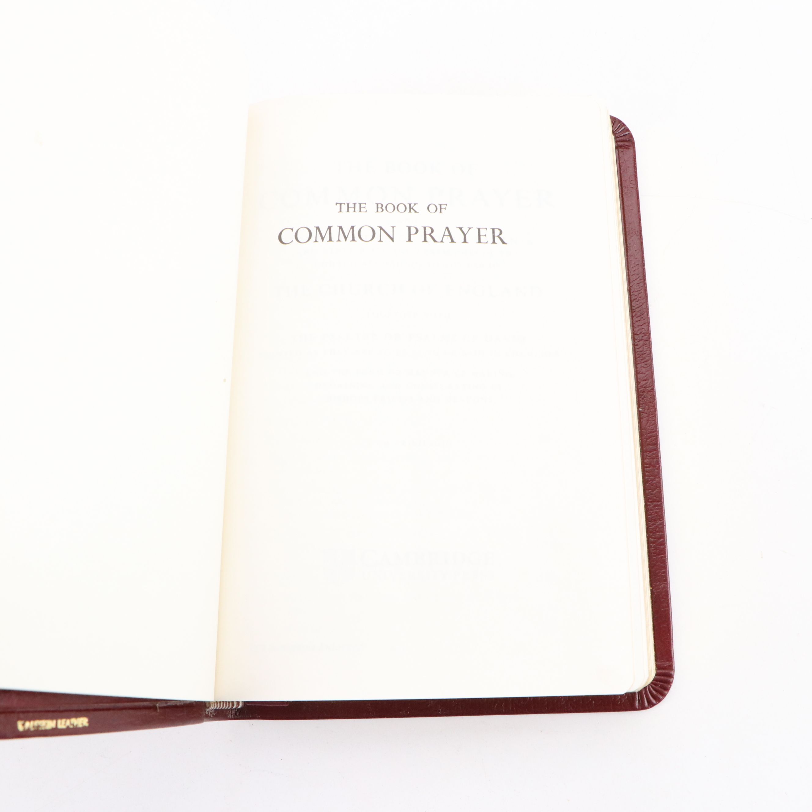 "The Book of Common Prayer" by Cambridge University Press, Late 20th Century