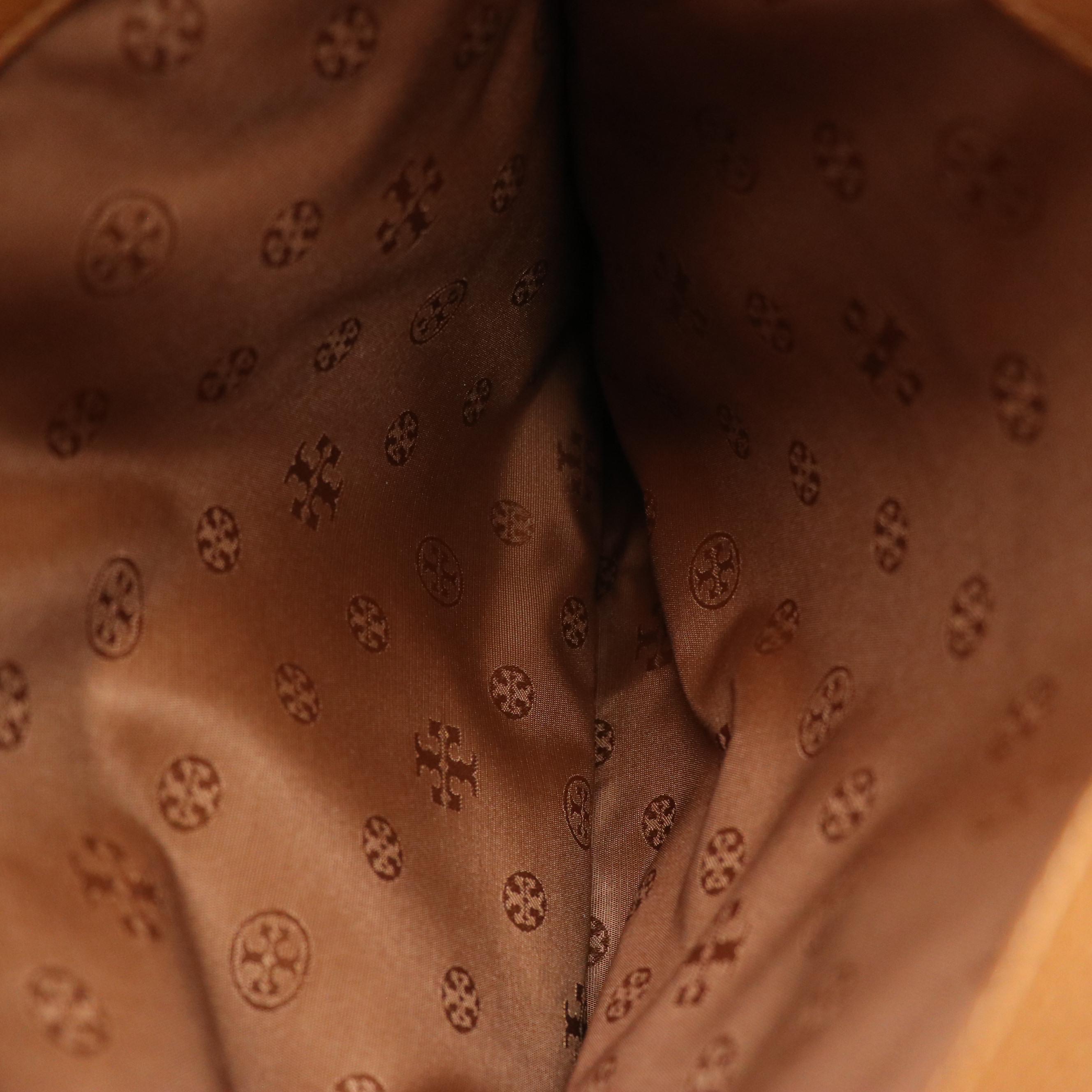 Tory Burch Thea Tote in Moose Brown Leather, With Tag