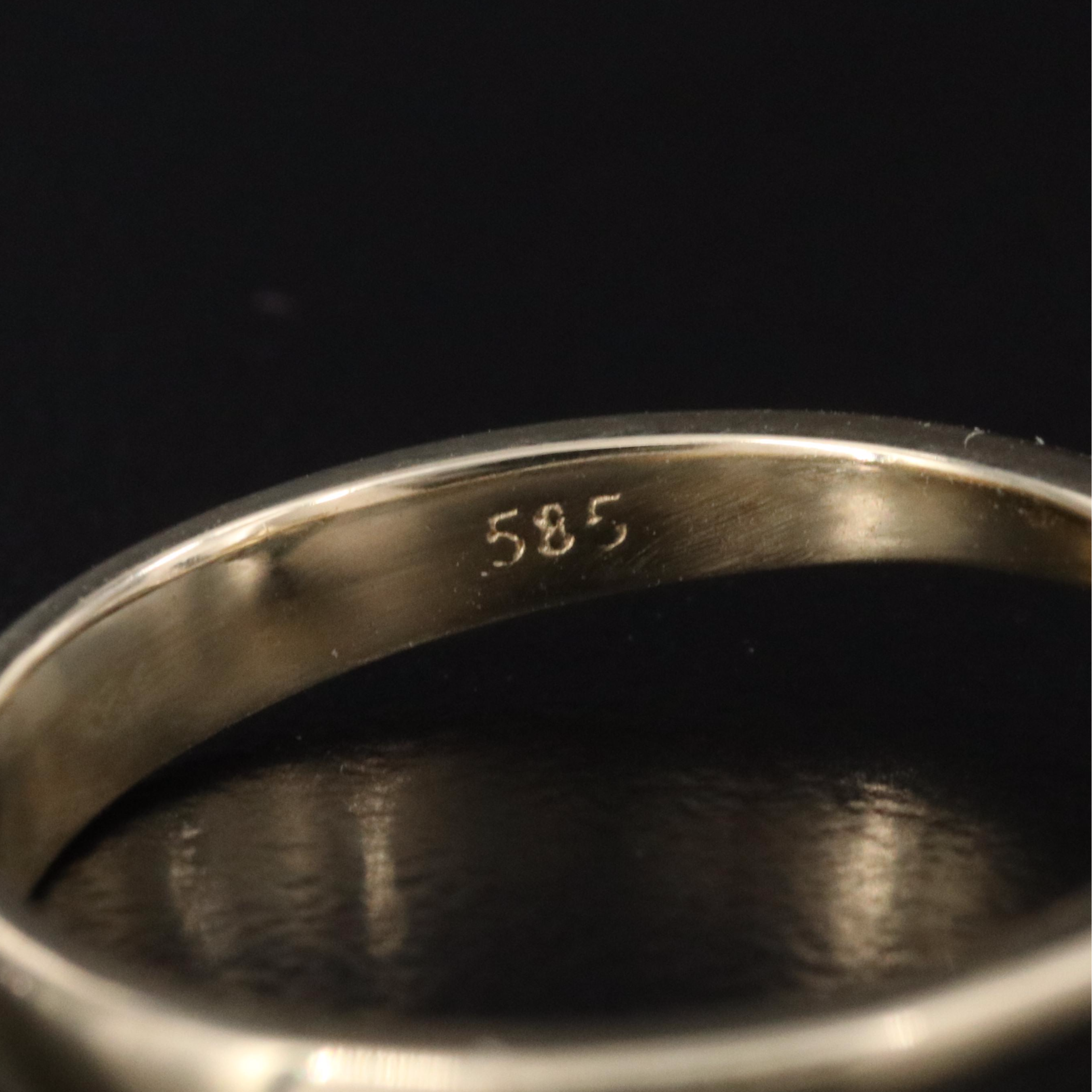 14K 1.47 CT Diamond Solitaire Ring with IGI Jewelry Report