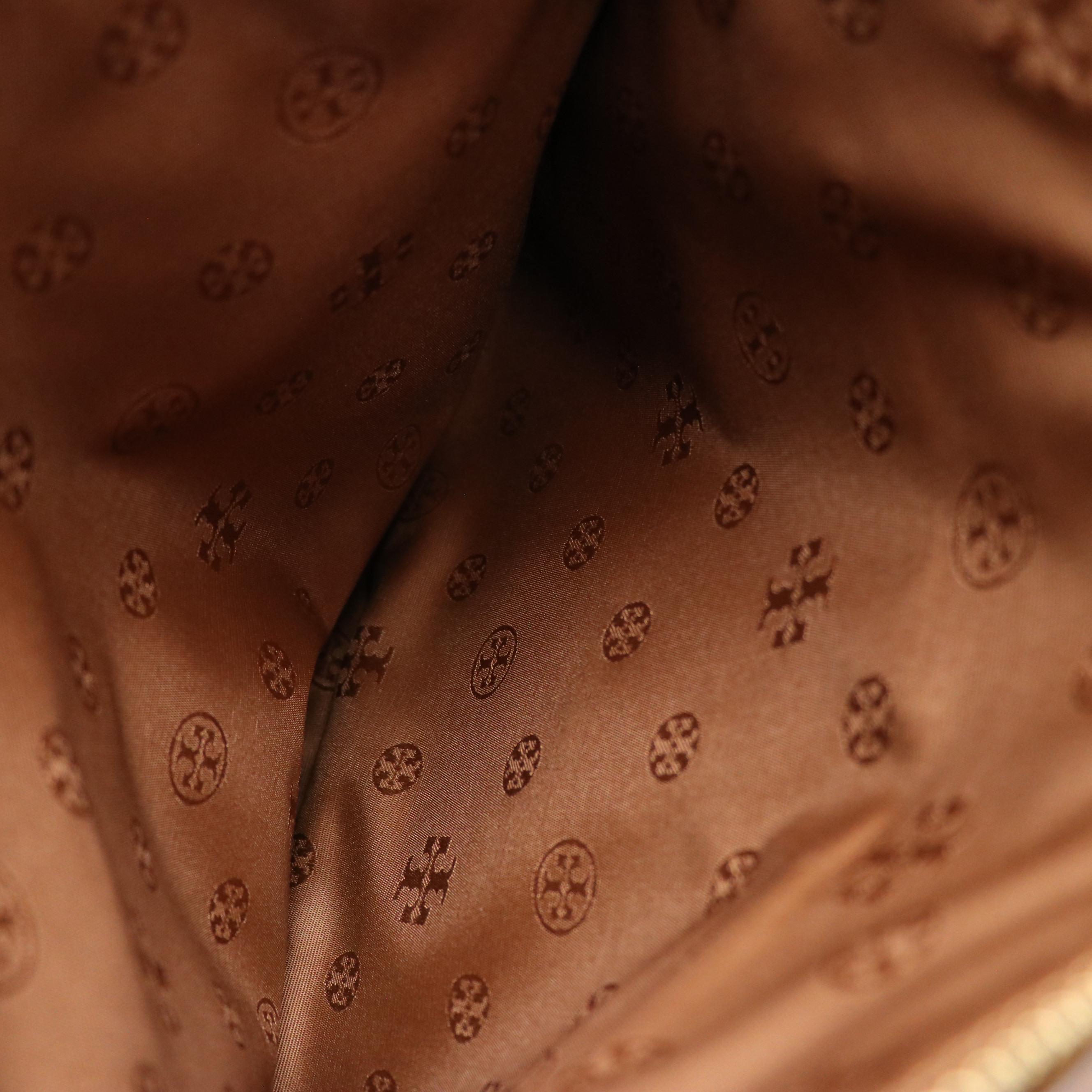 Tory Burch Thea Tote in Moose Brown Leather, With Tag