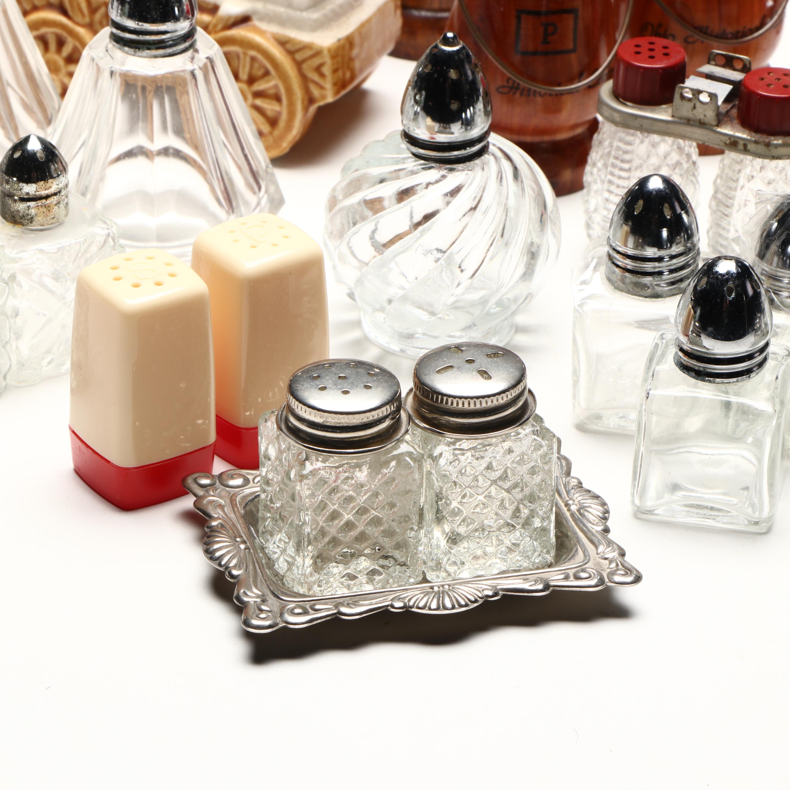 Vintage Shaker Collection Featuring Halco, Irice and Bakelite Tops
