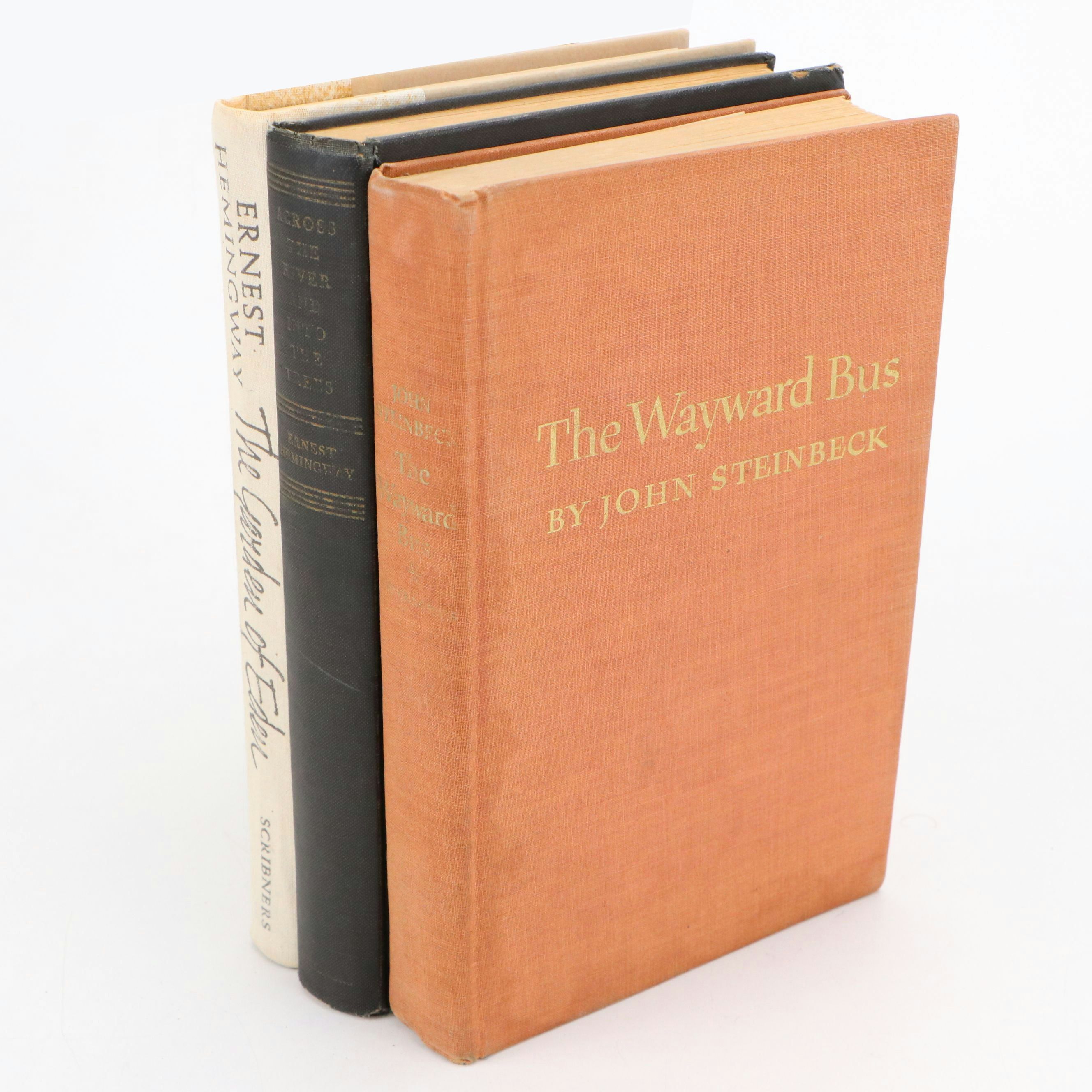 "The Wayward Bus" by John Steinbeck with Ernest Hemingway Books