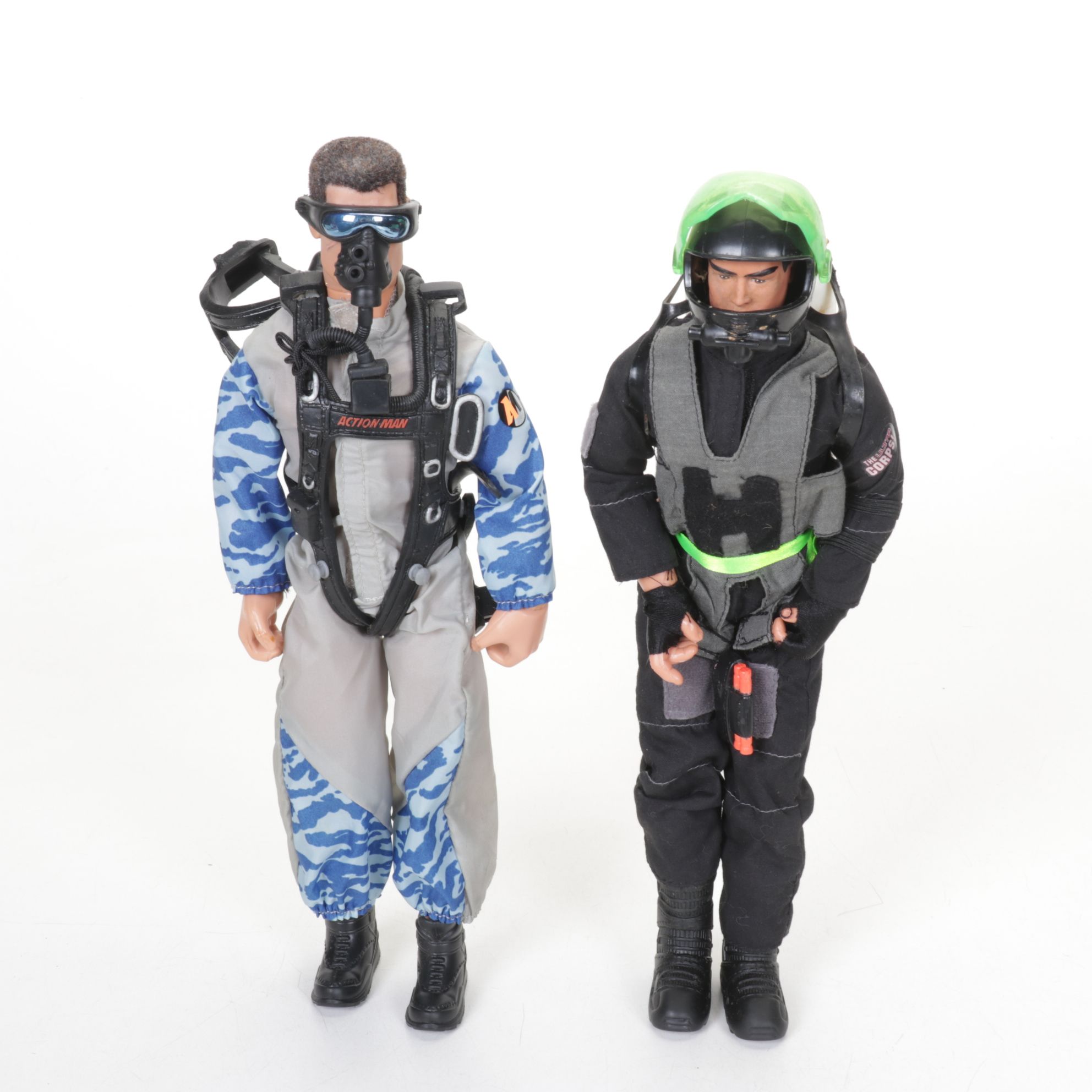 Scuba Diver Action Figures with Accessories & Cases