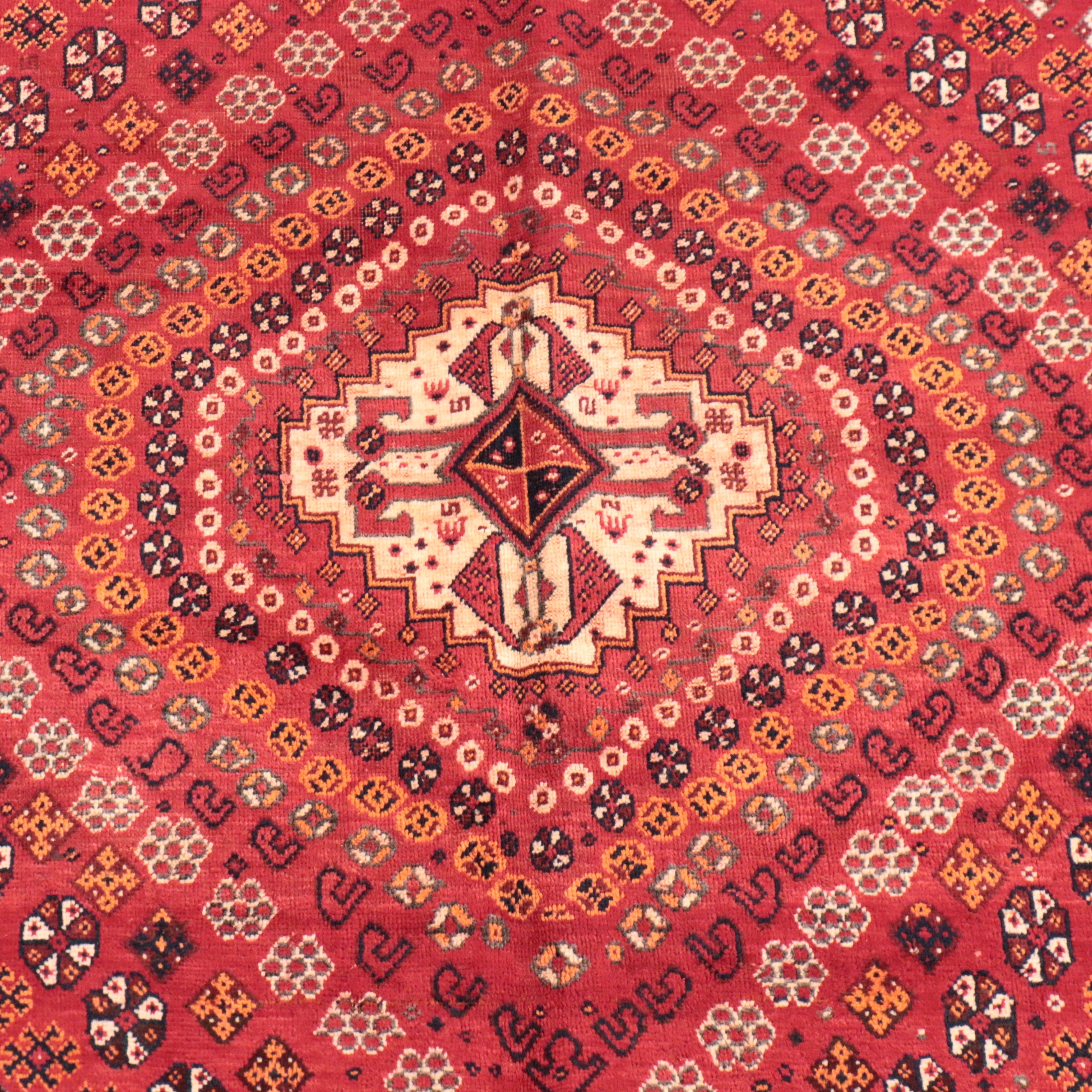 5' x 8'1 Hand-Knotted Persian Qashqai Area Rug