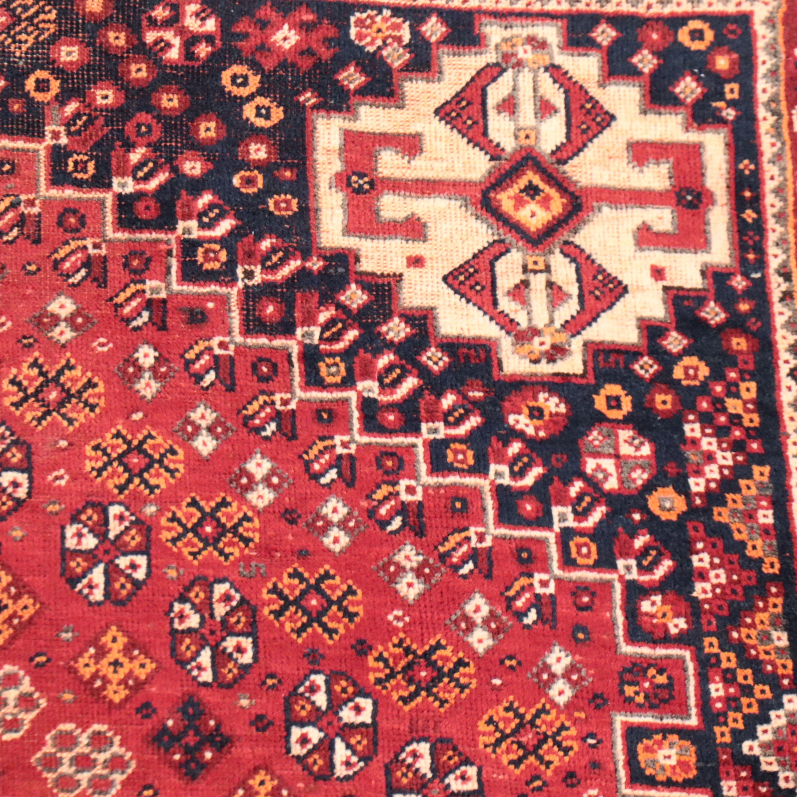 5' x 8'1 Hand-Knotted Persian Qashqai Area Rug