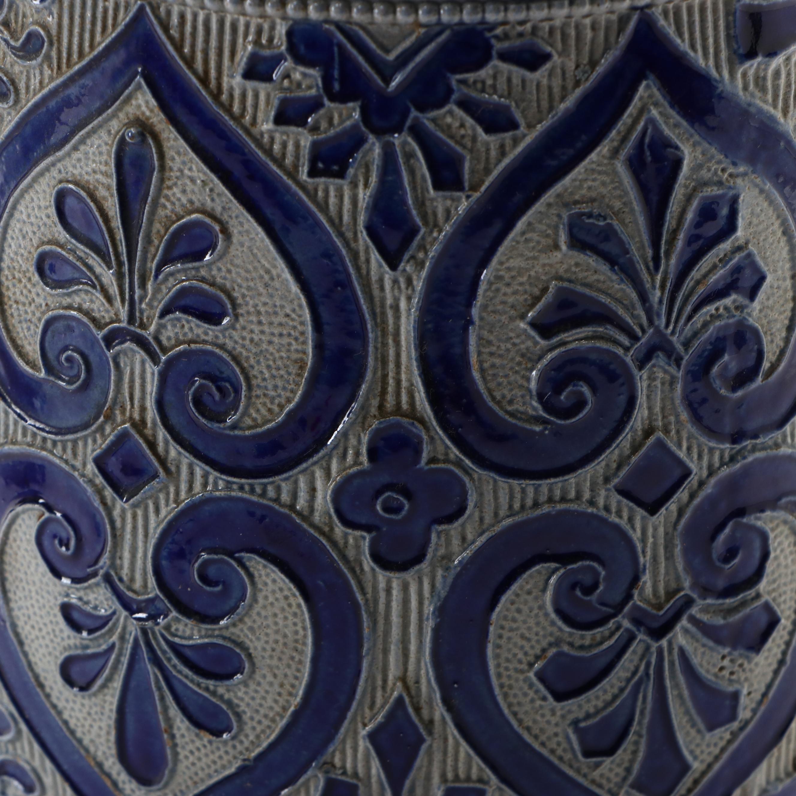 German Westerwald Style Cobalt Salt-Glazed Stoneware Jug