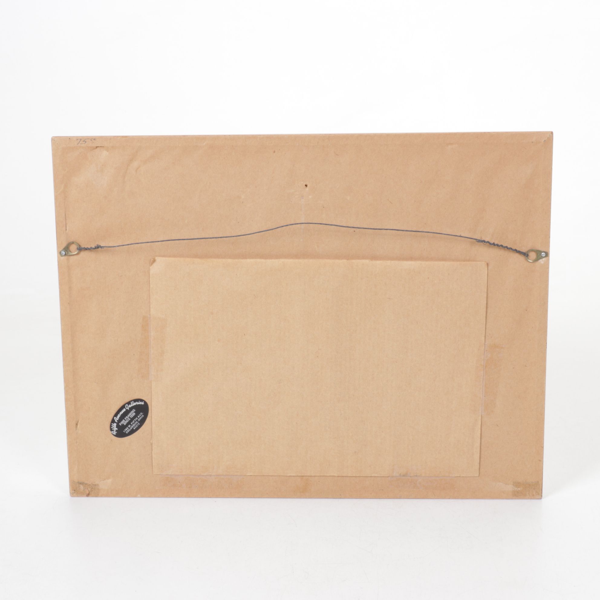 Robert Brubaker Watercolor Landscape Painting of Rural Winter Town at Daybreak