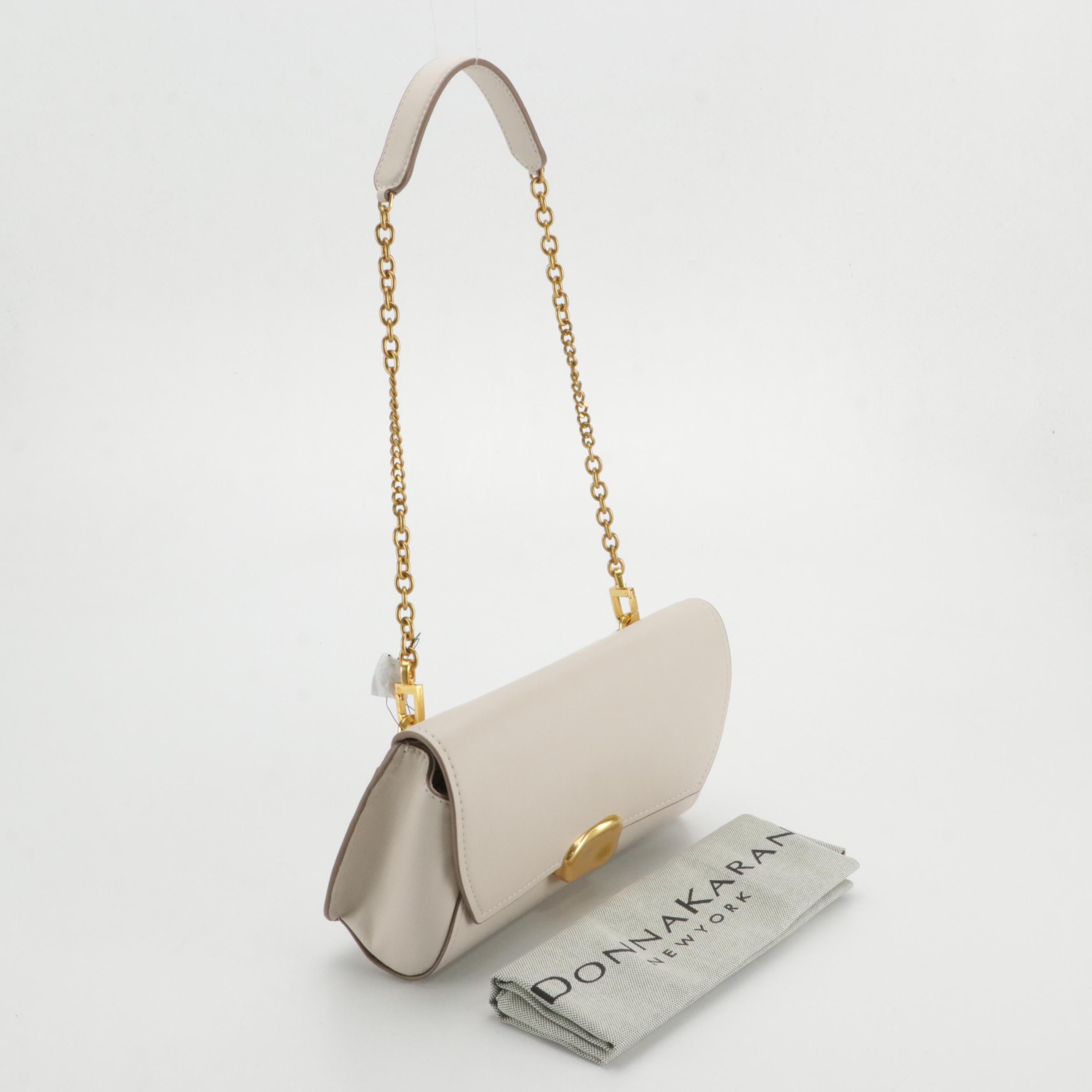 Donna Karan Chiffon Tote in Black Leather and Sag Harbor Leather Shoulder Bag