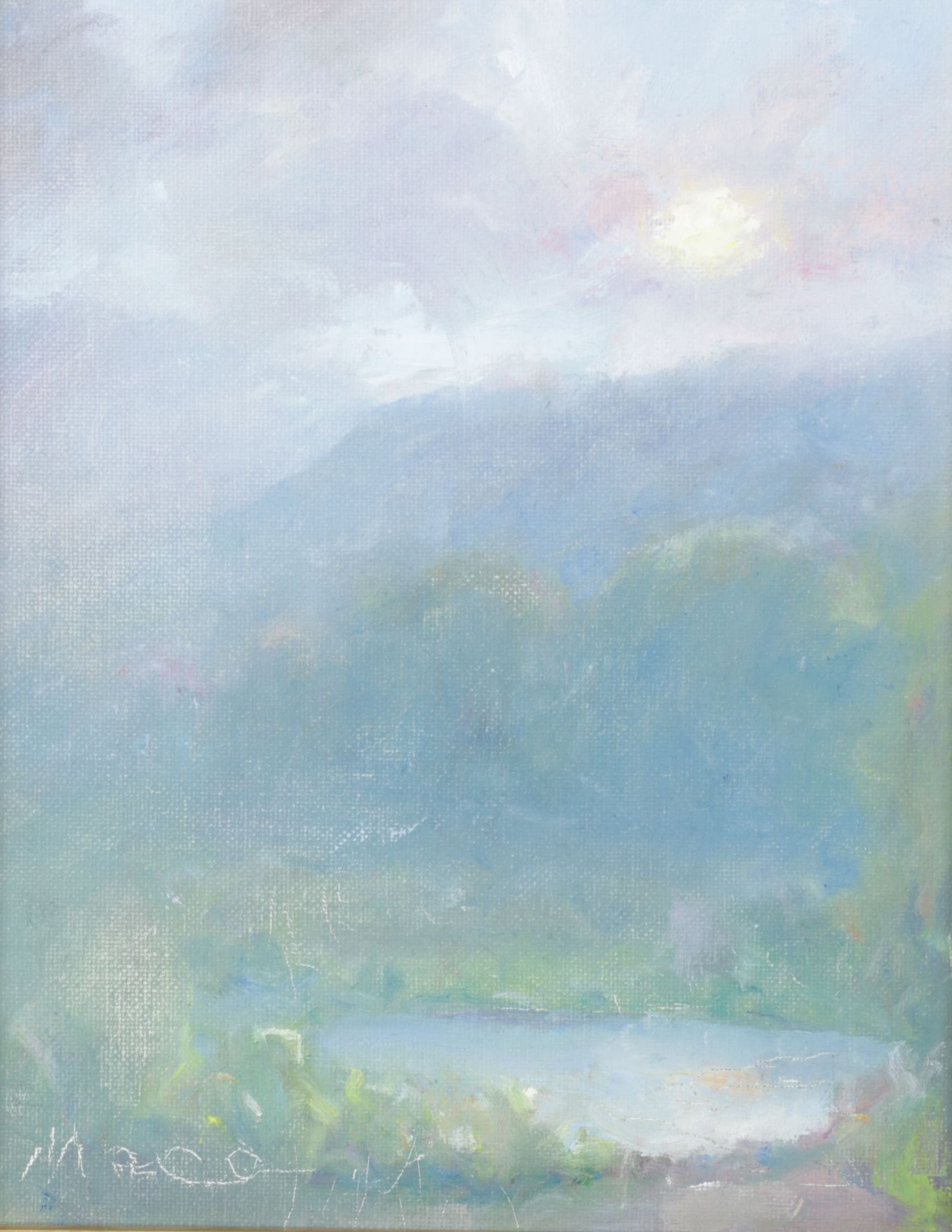 Mark J. Mace Impressionist Landscape Oil Painting "Spring Sunrise", 2025