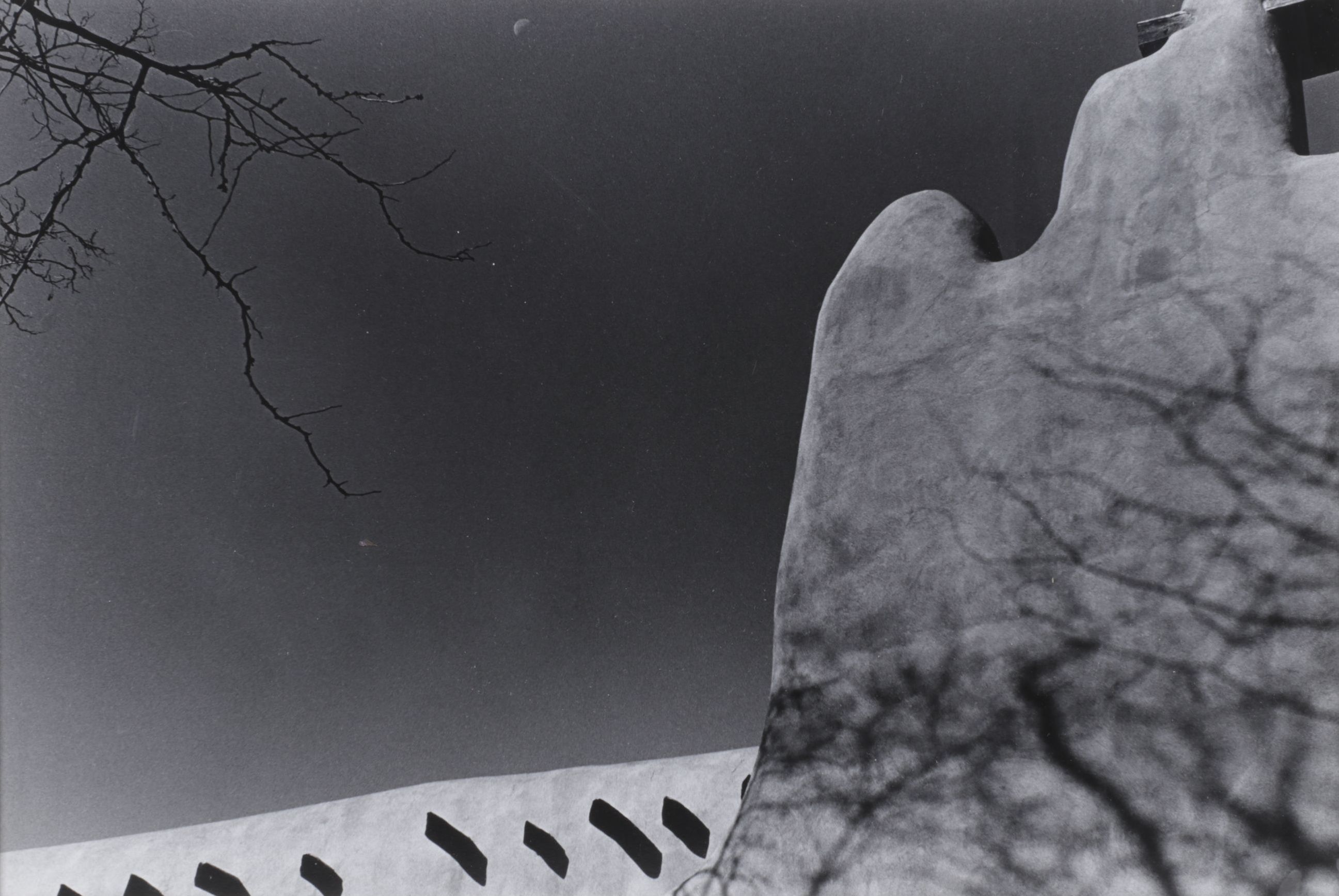 Joseph Flack Weiler Black & White Photograph Abstract View of Pueblo Facade