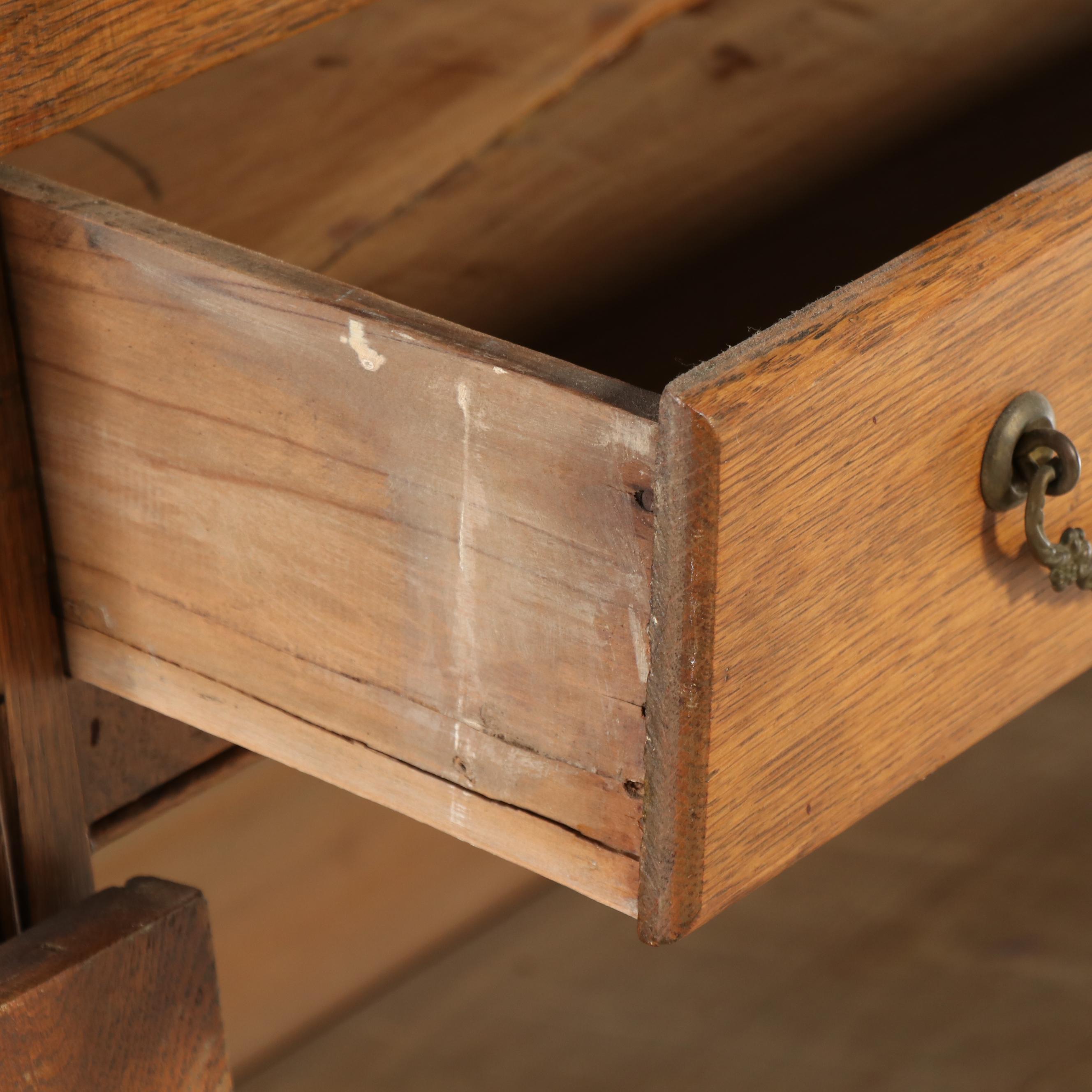 Late Victorian Oak Cupboard, Late 19th/Early 20th Century