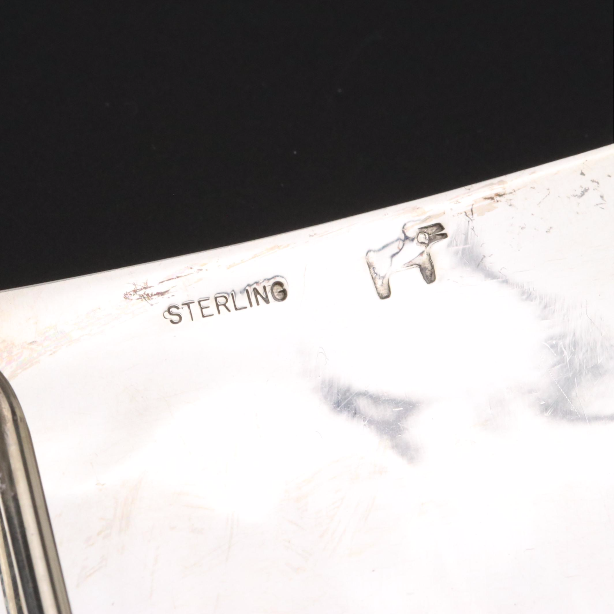 Verden Mansfield Vintage Sterling Silver Kokopelli Belt Buckle