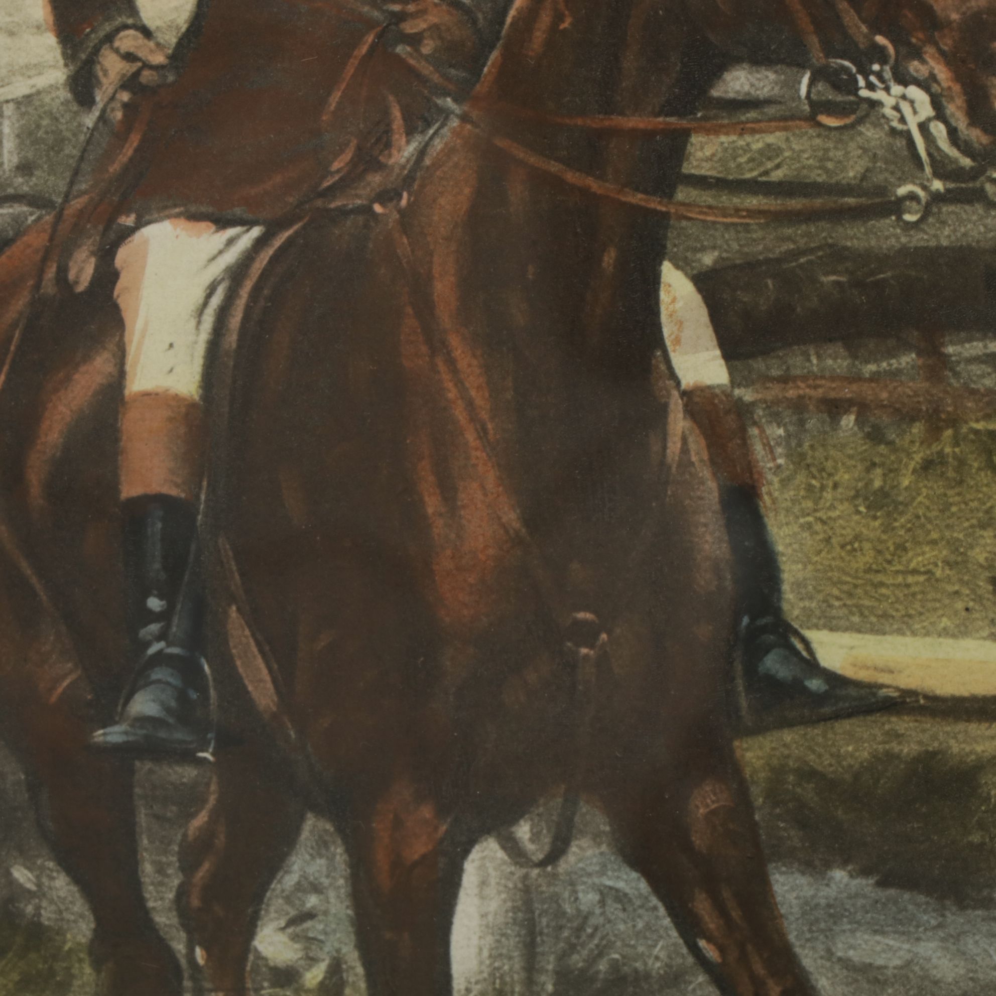 Hand-Colored Lithograph After George Wright "The First of November", 1905