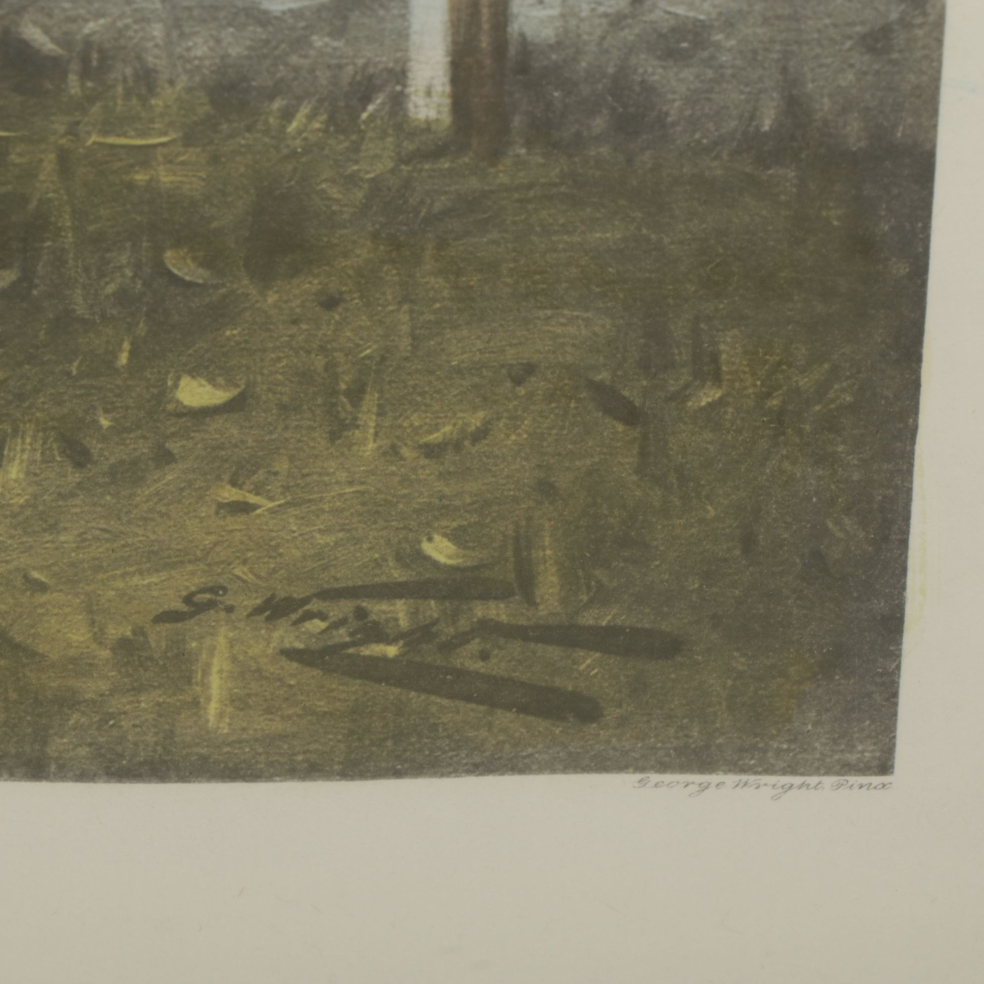 Hand-Colored Lithograph After George Wright "The First of November", 1905