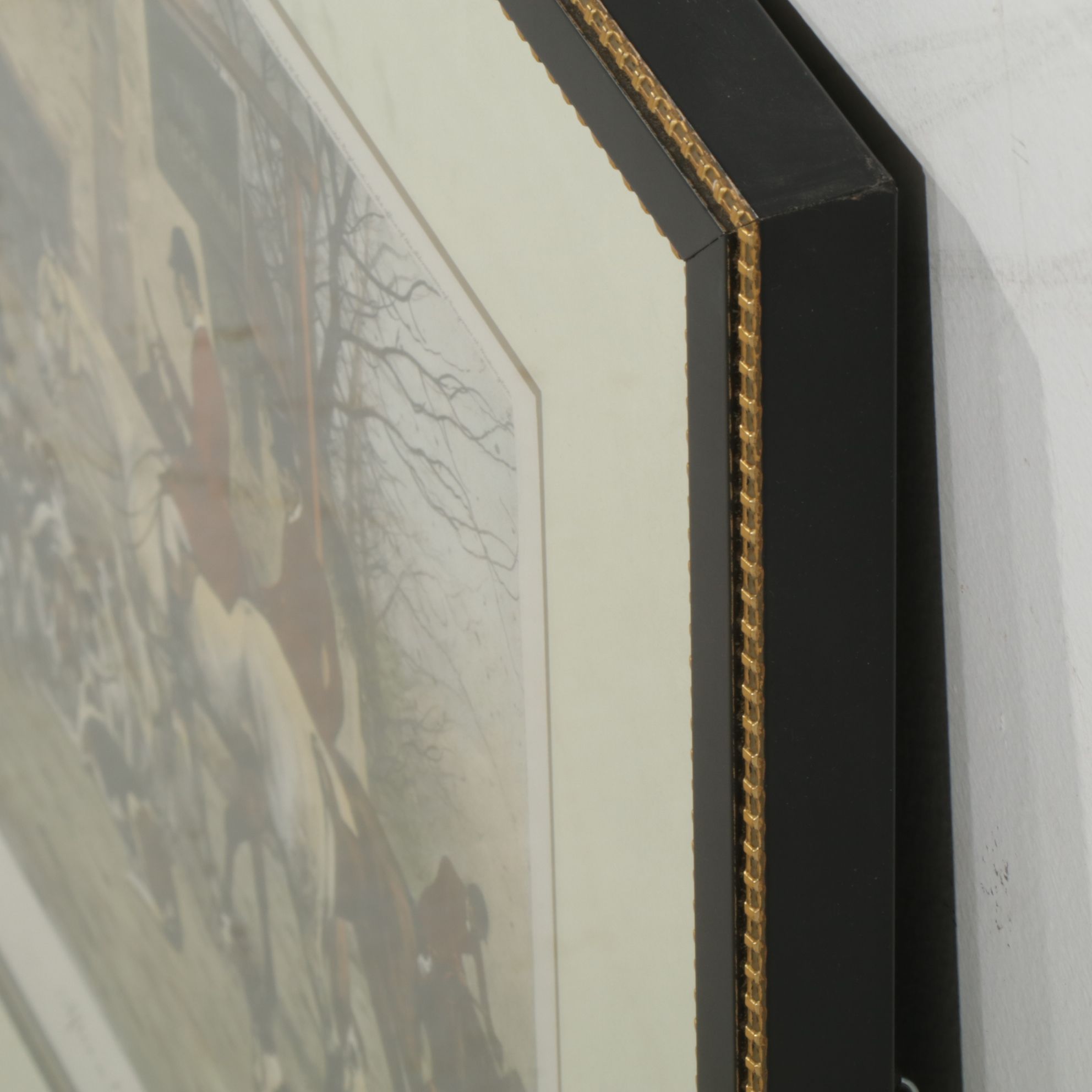 Hand-Colored Hunting Lithograph After George Wright "After a Good Day", 1905