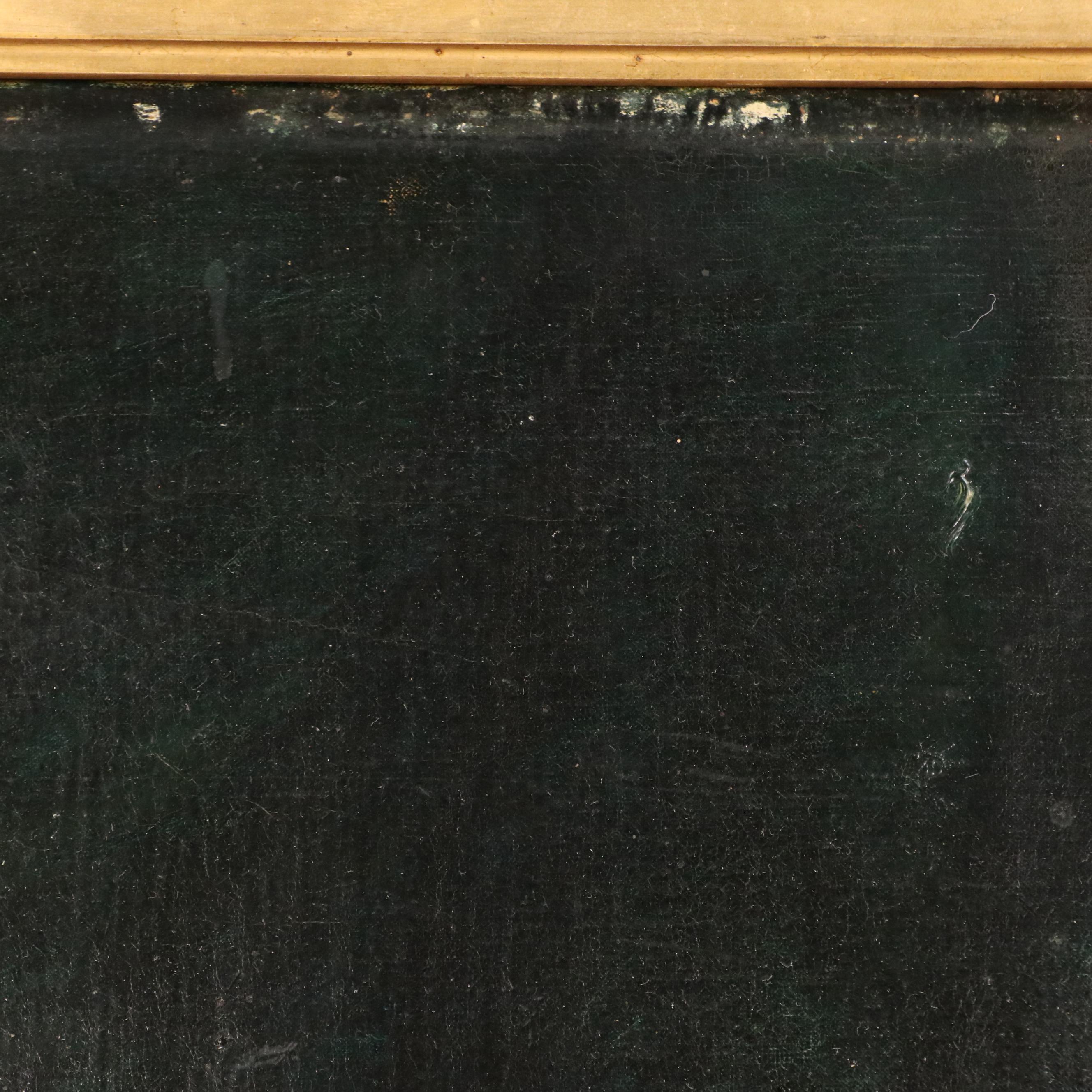 Eugène Claude Oil Painting of Still Life with Wine, Peaches, and Grapes, c. 1900