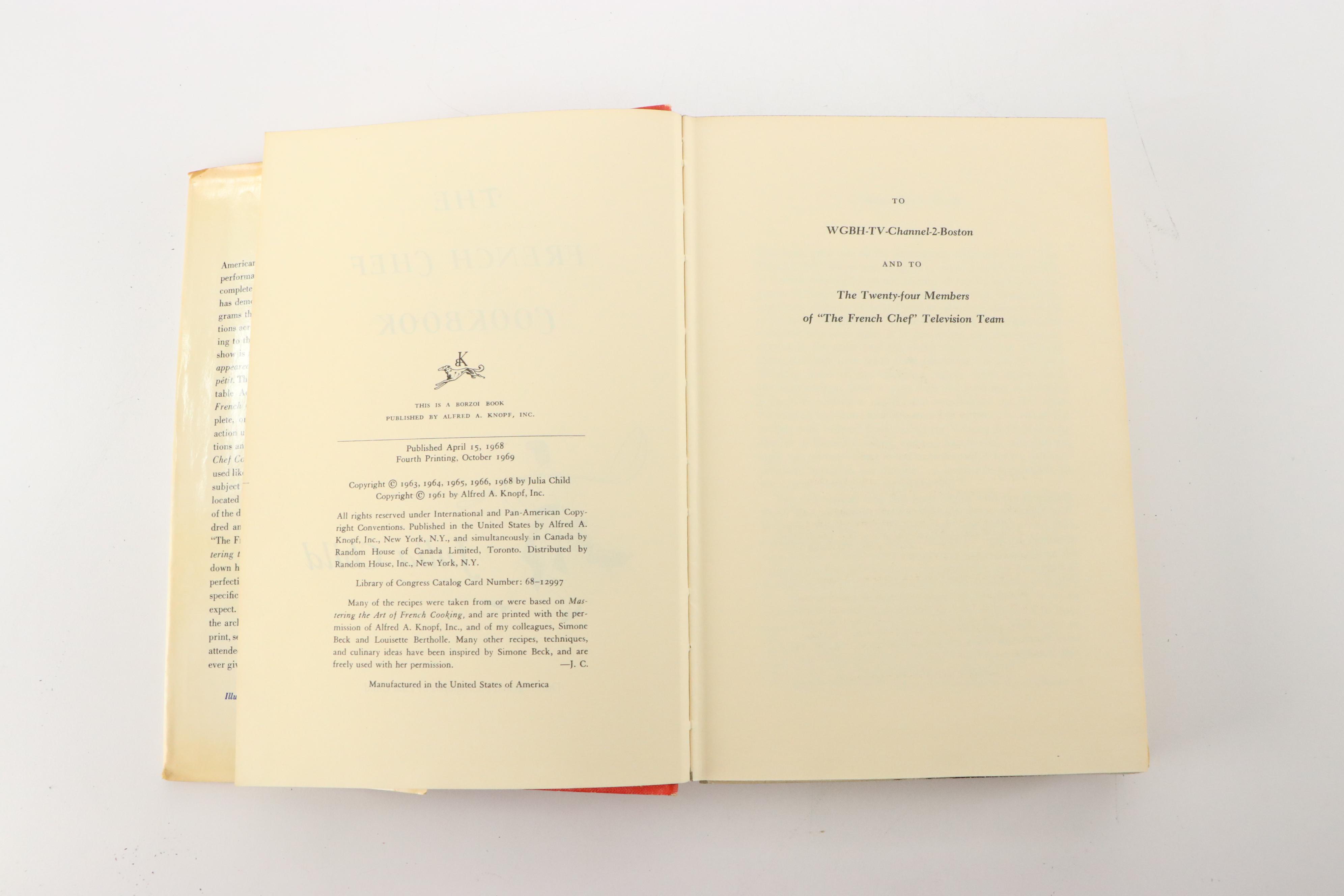 "The French Chef Cookbook" by Julia Child, 1969