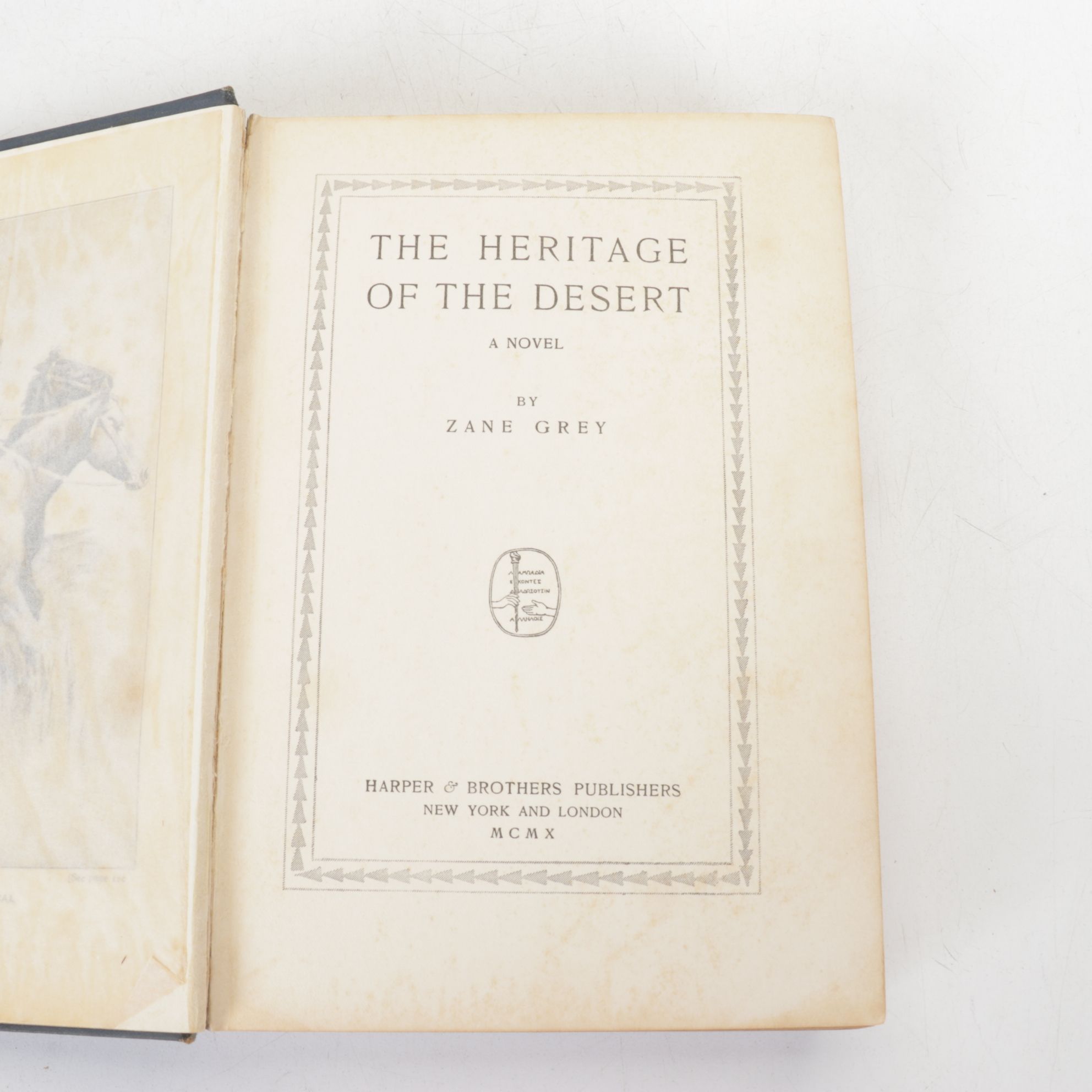 "The Heritage of the Desert" by Zane Grey & Other Novels