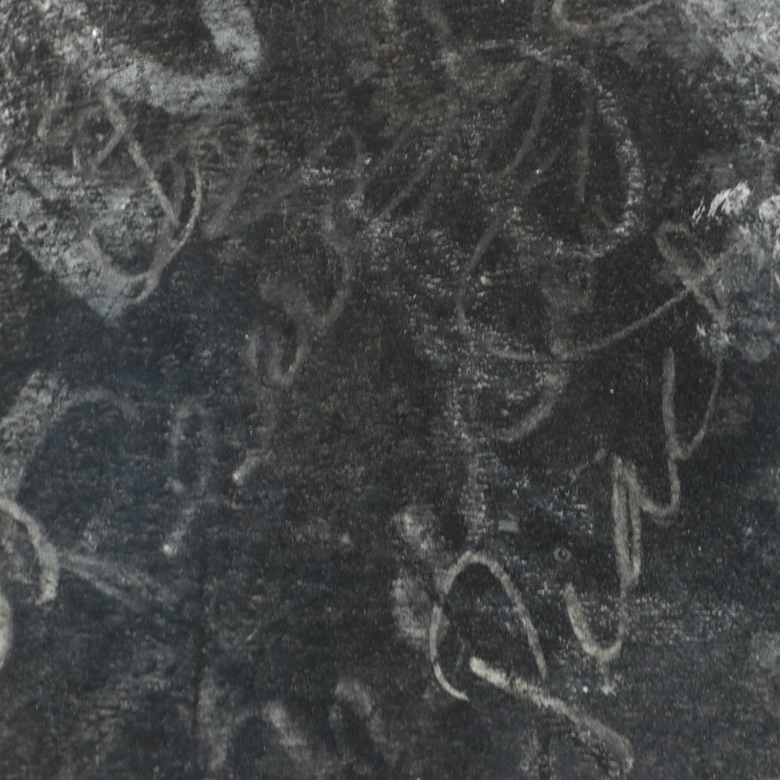 Salvator Ingrassia Collage Drawing "Stone Fruit III," Late 20th Century