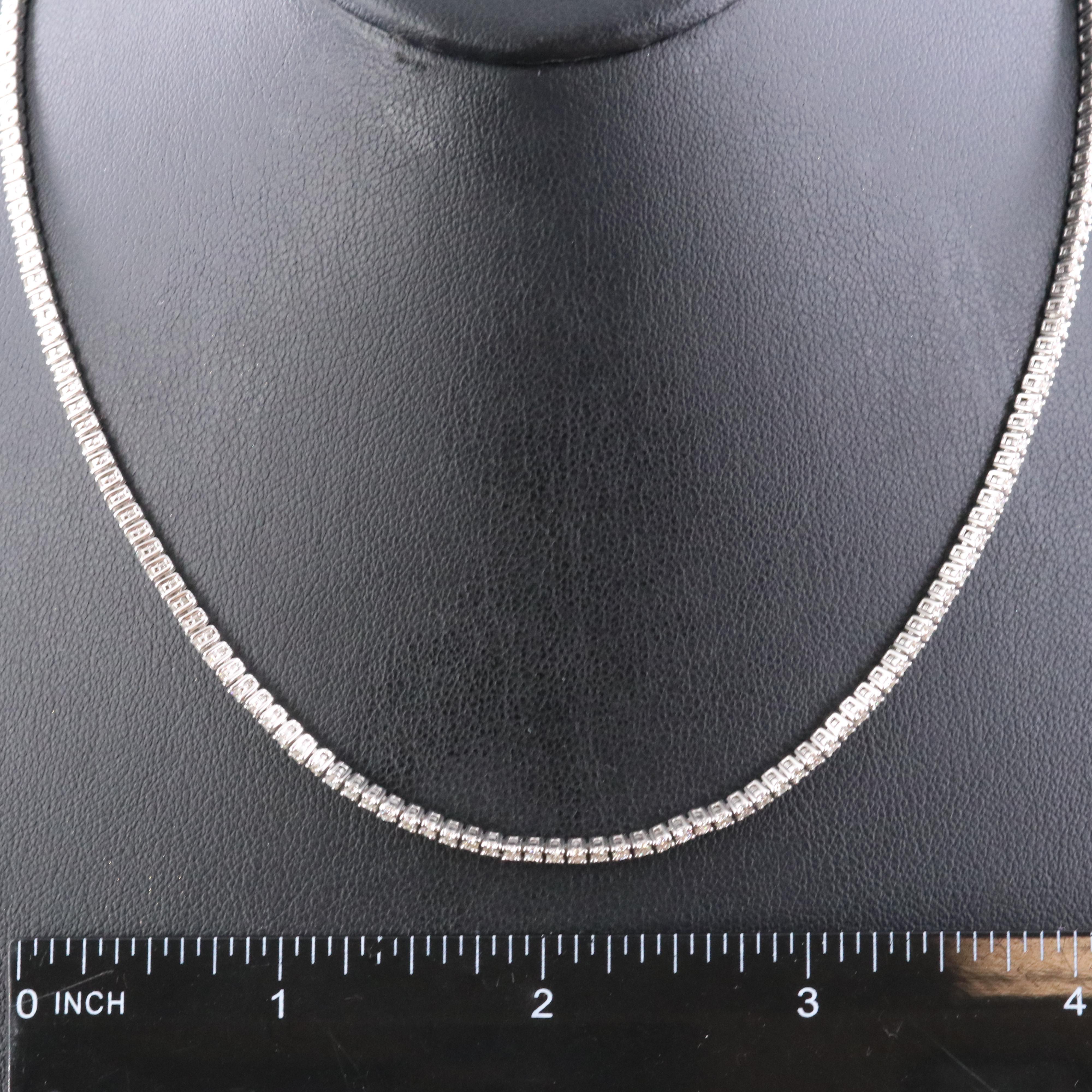 18K 3.10 CTW Diamond Riviera Necklace