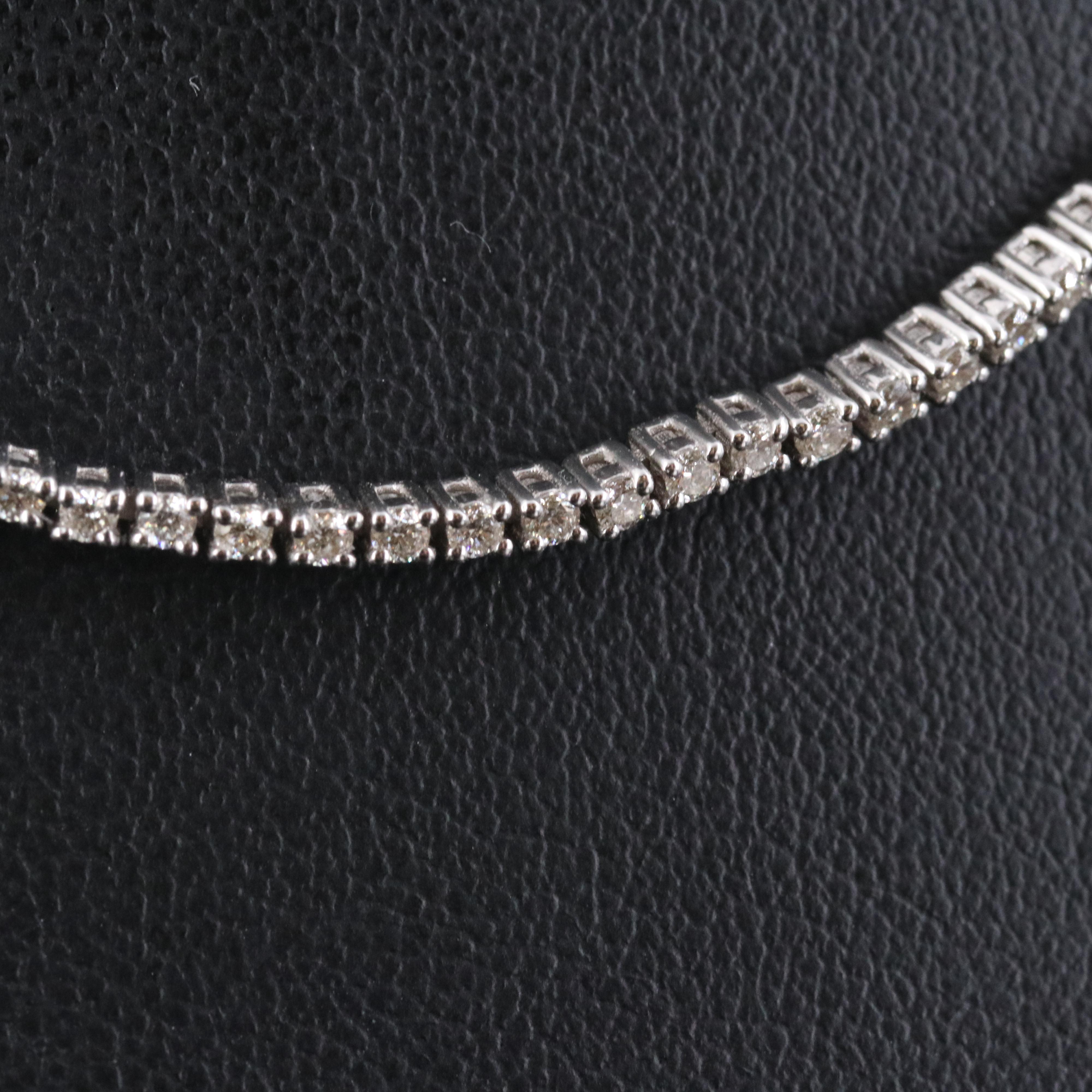 18K 3.10 CTW Diamond Riviera Necklace
