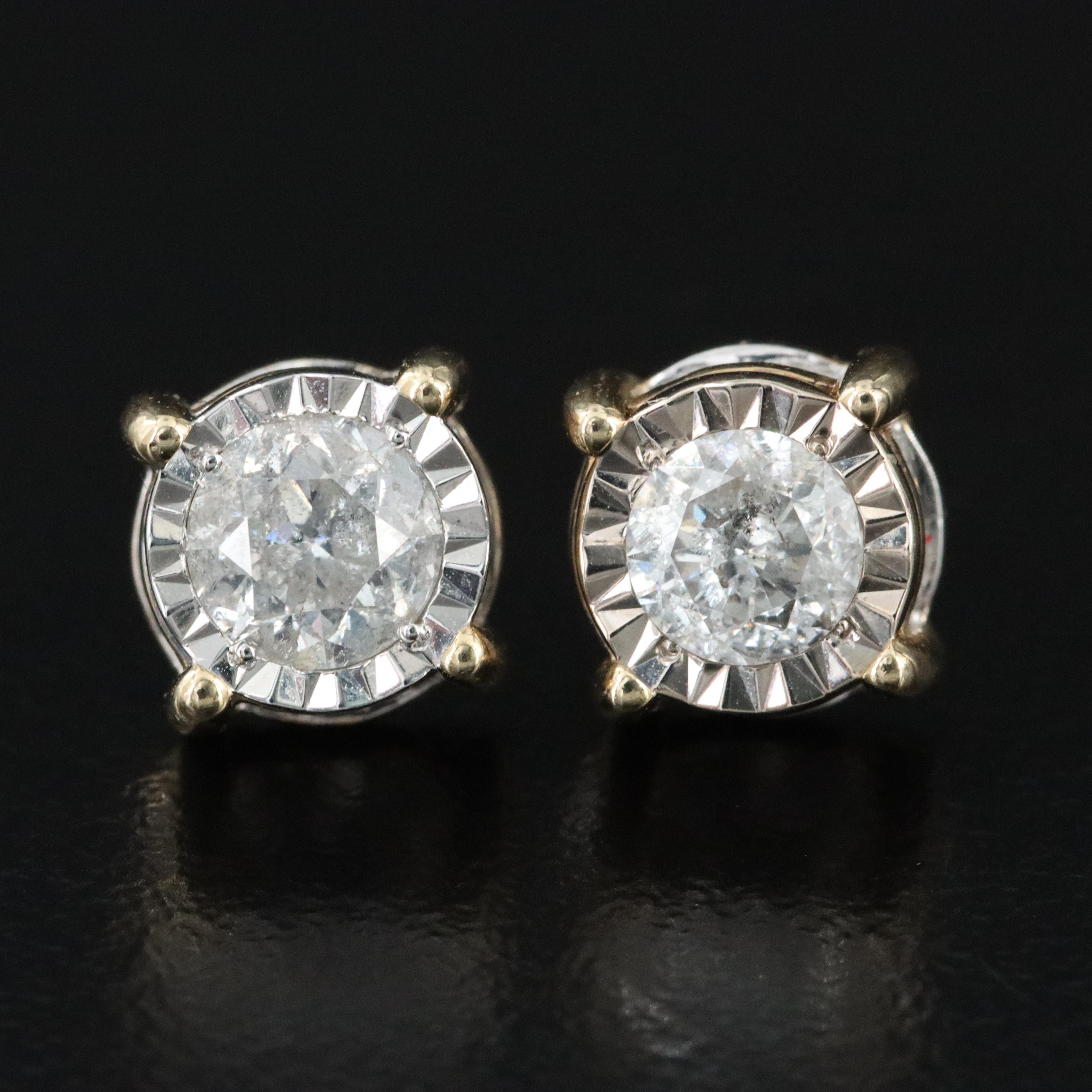 14K 1.48 CTW Diamond Earrings