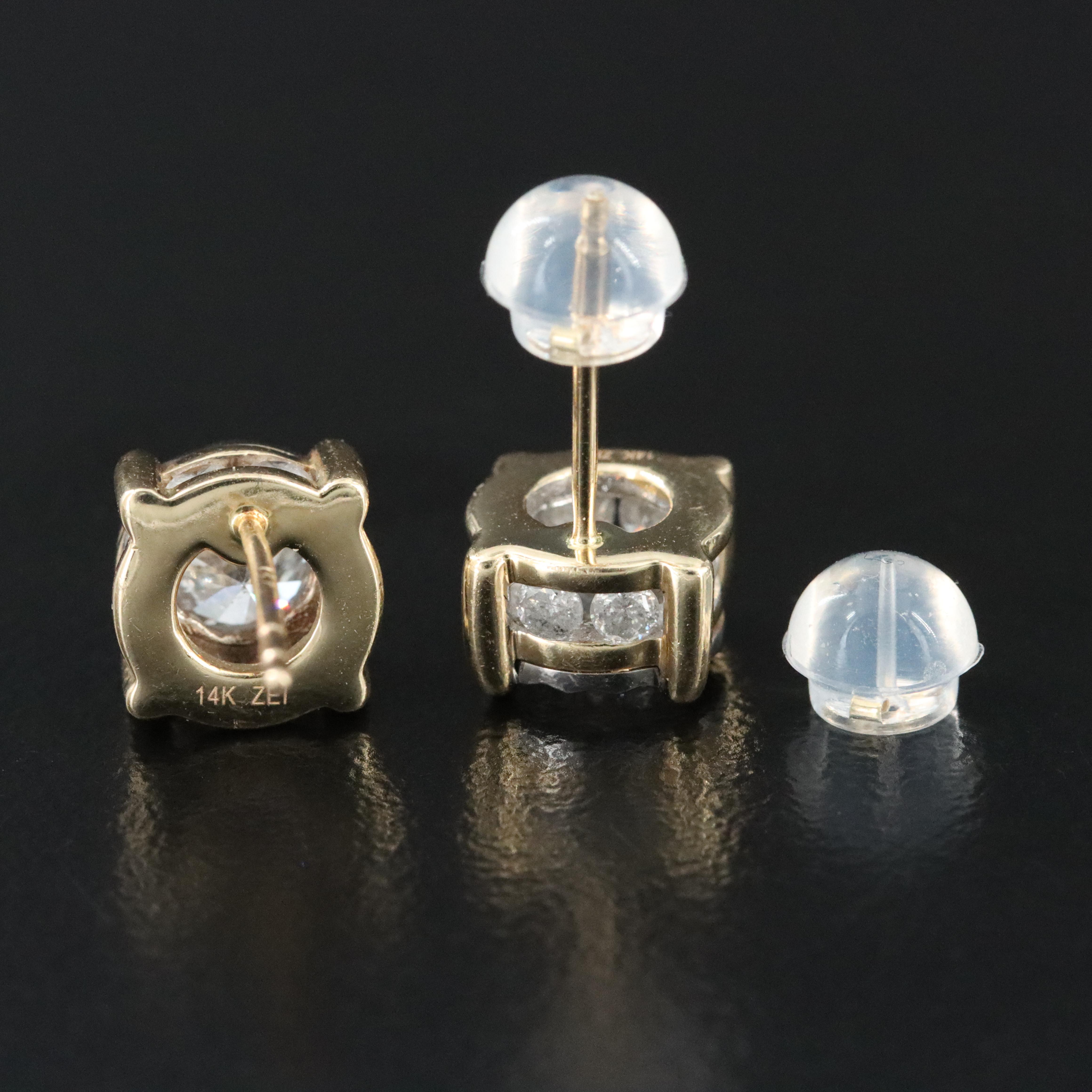 14K 1.48 CTW Diamond Earrings