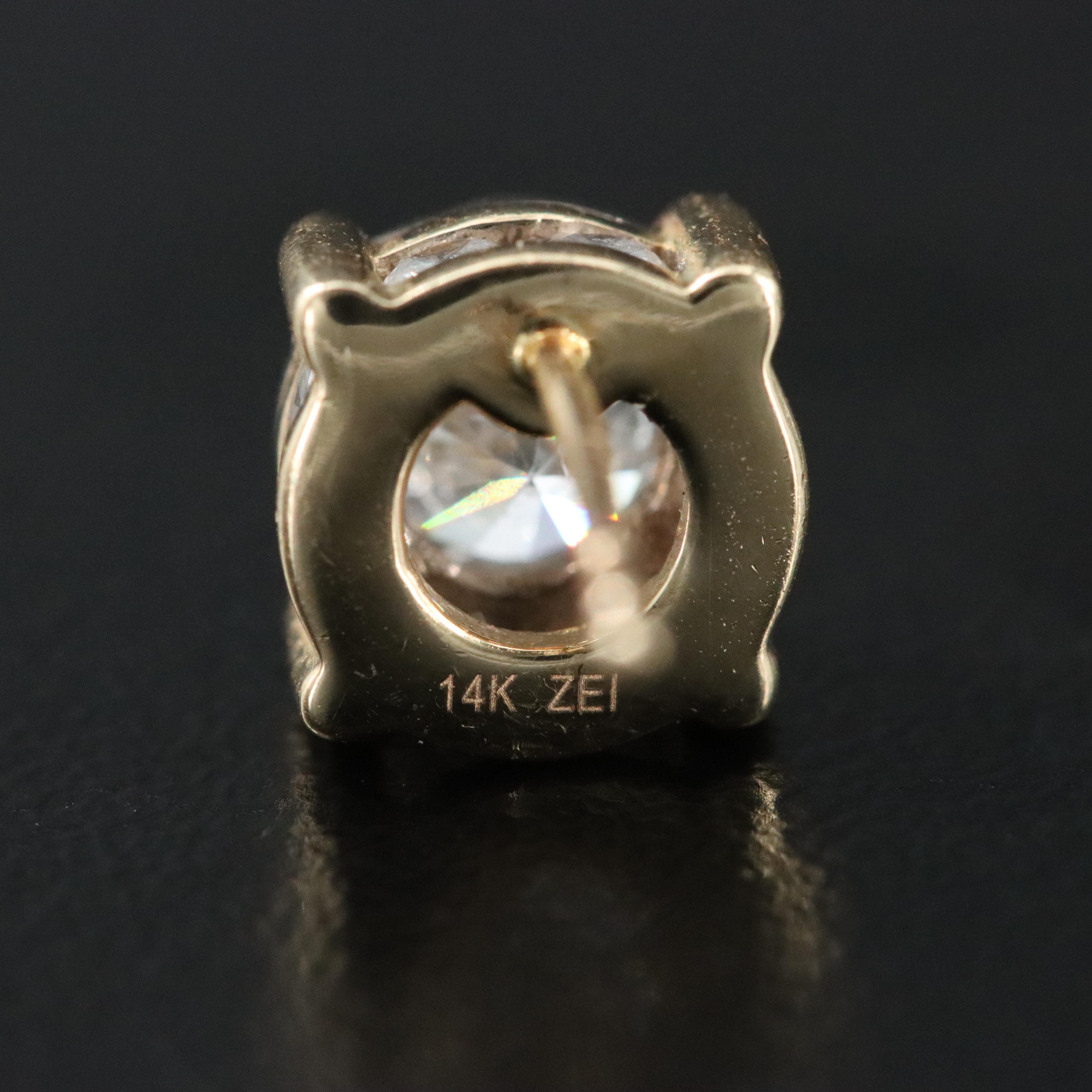 14K 1.48 CTW Diamond Earrings