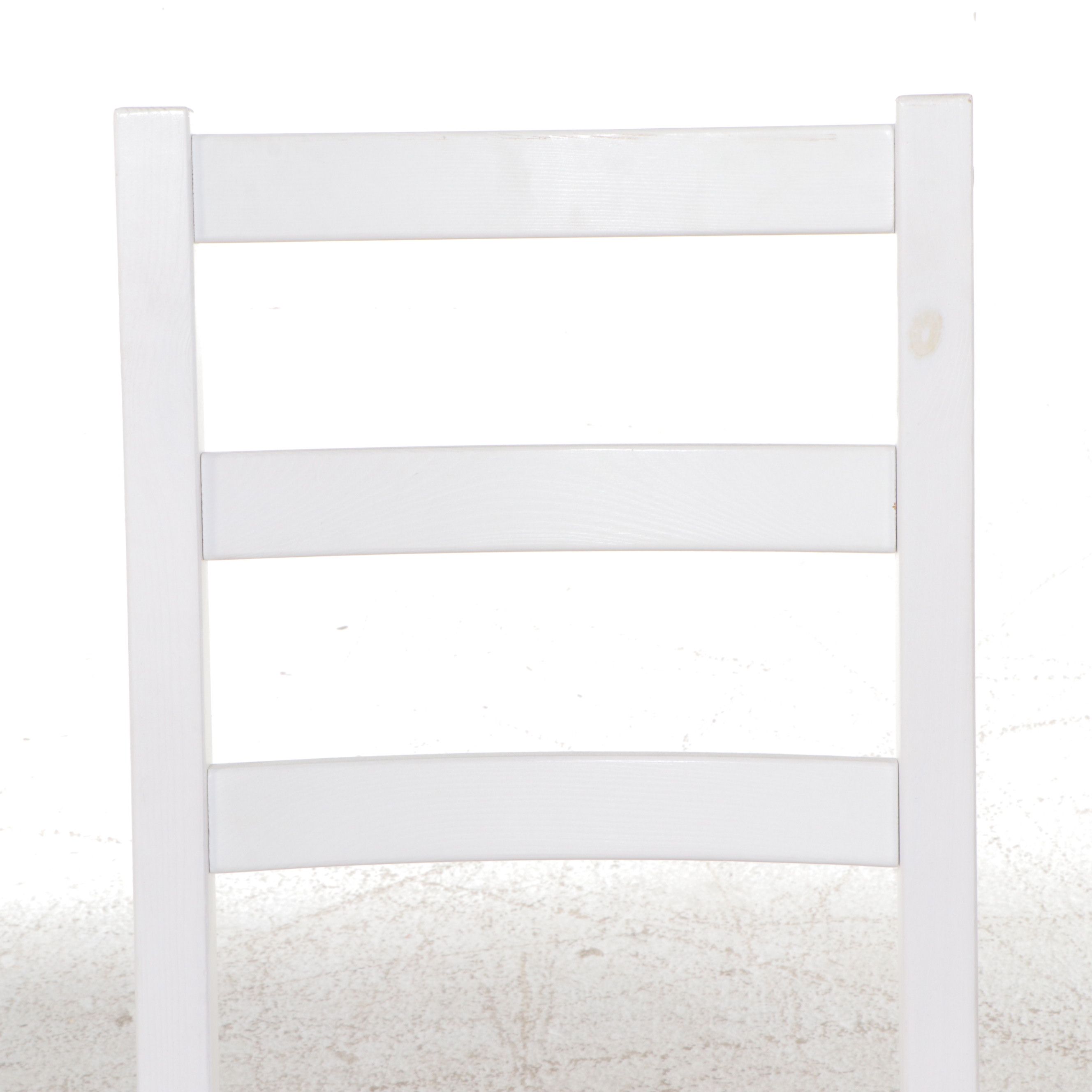 IKEA "PINNTORP" Bistro Table with Two Painted Wood Chairs