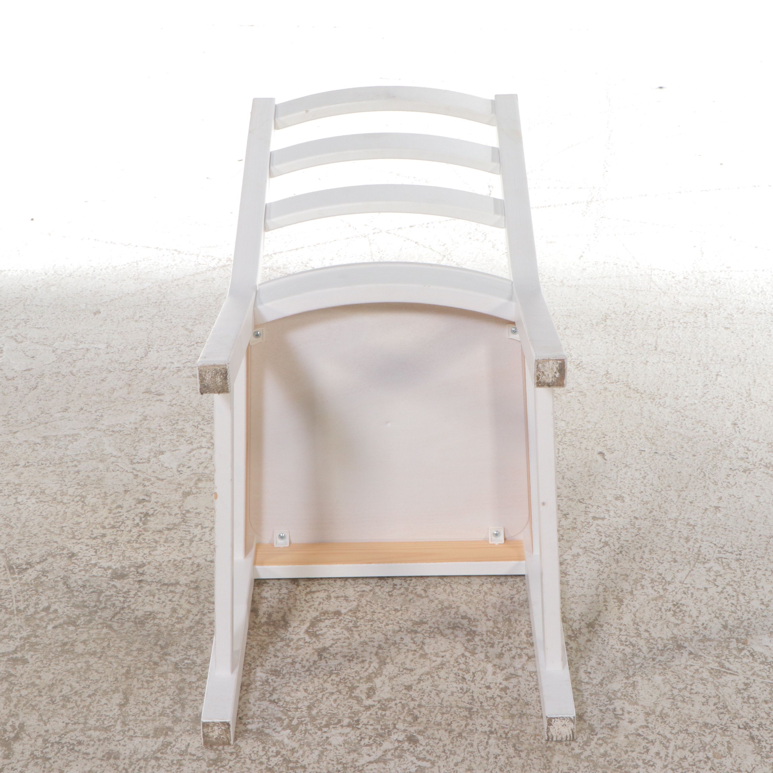 IKEA "PINNTORP" Bistro Table with Two Painted Wood Chairs