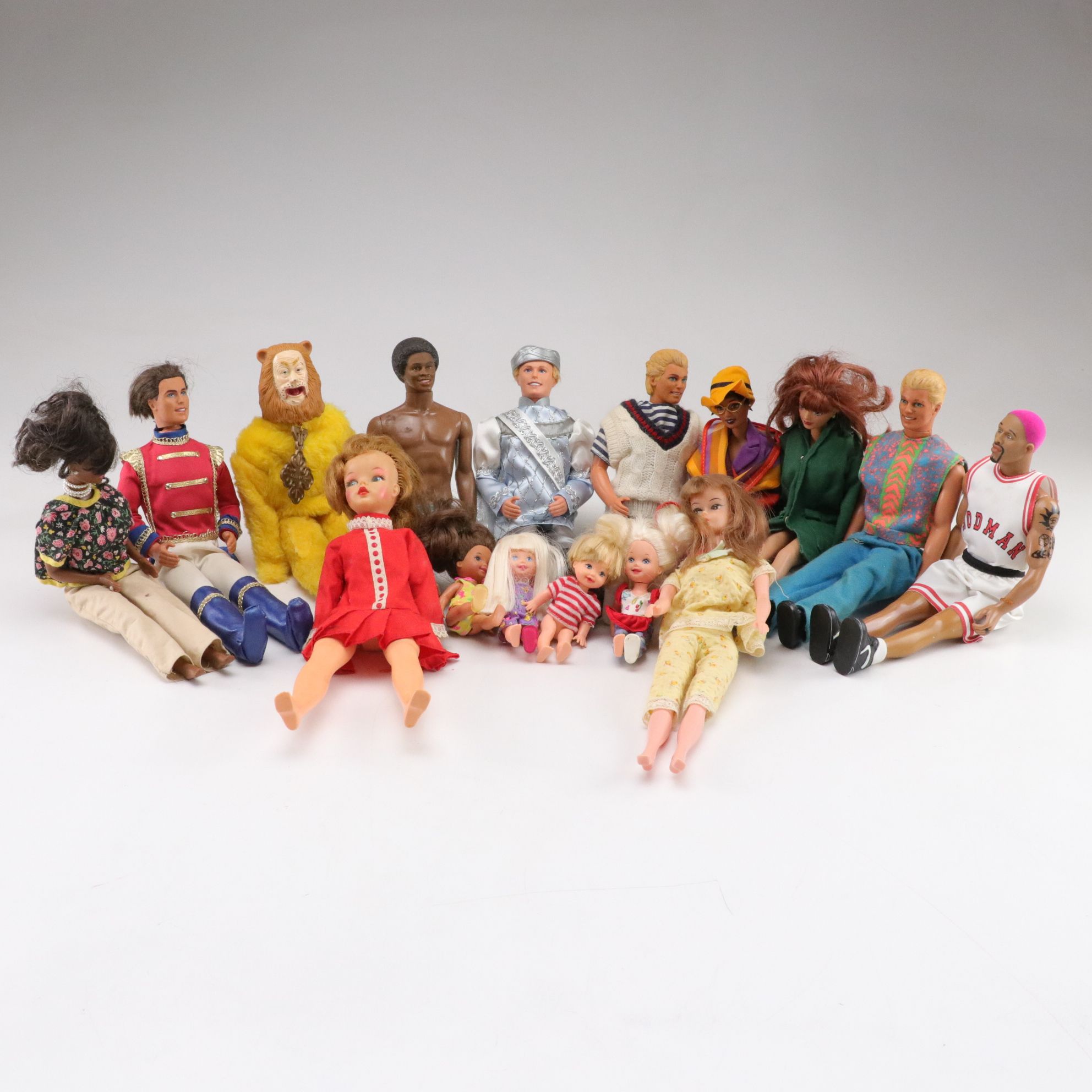 Mattel's "Swan Lake" Ken with Cowardly Lion, Dennis Rodman & Other Dolls