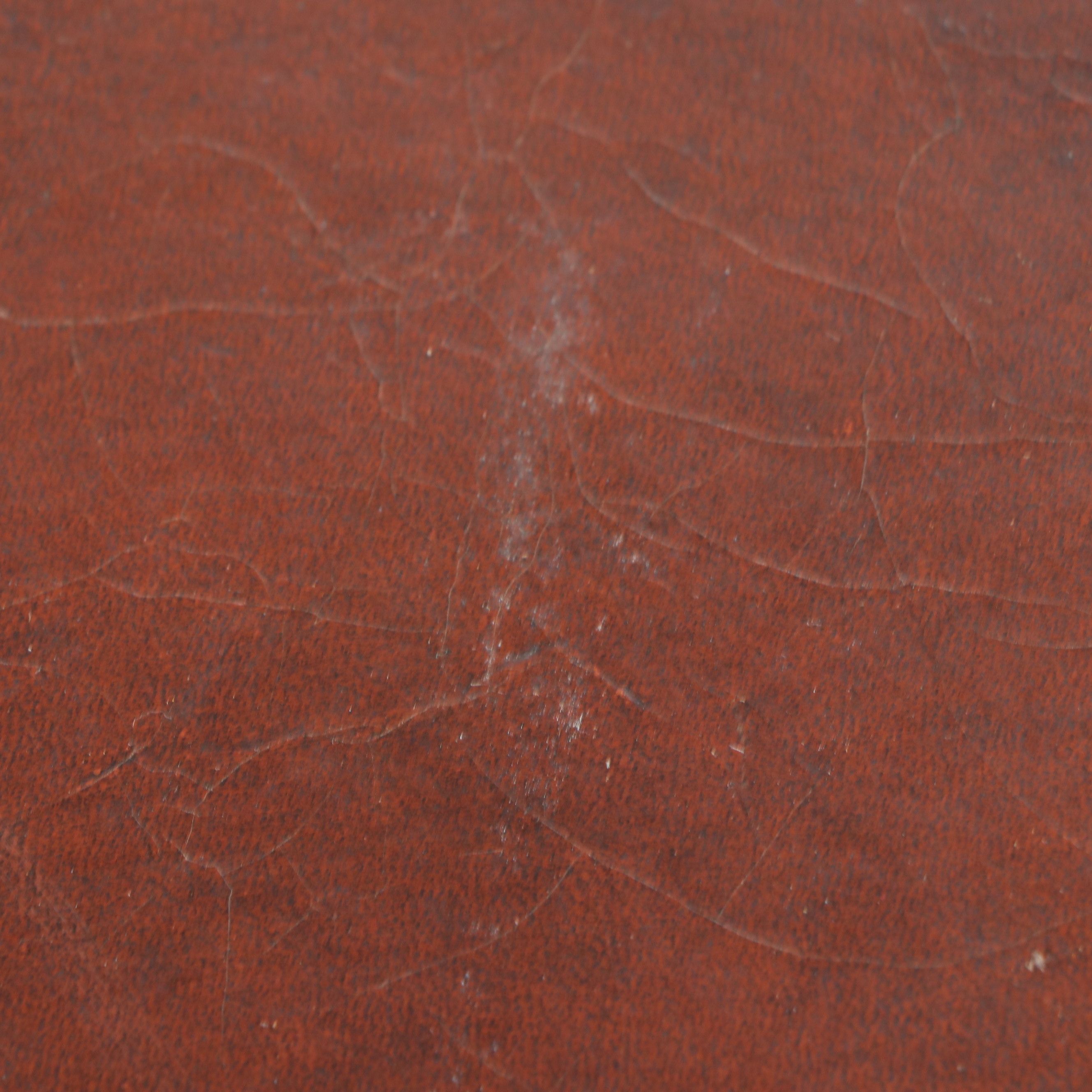 Pair of Regency Style Inset Leather Top Mahogany End Tables, 1950s