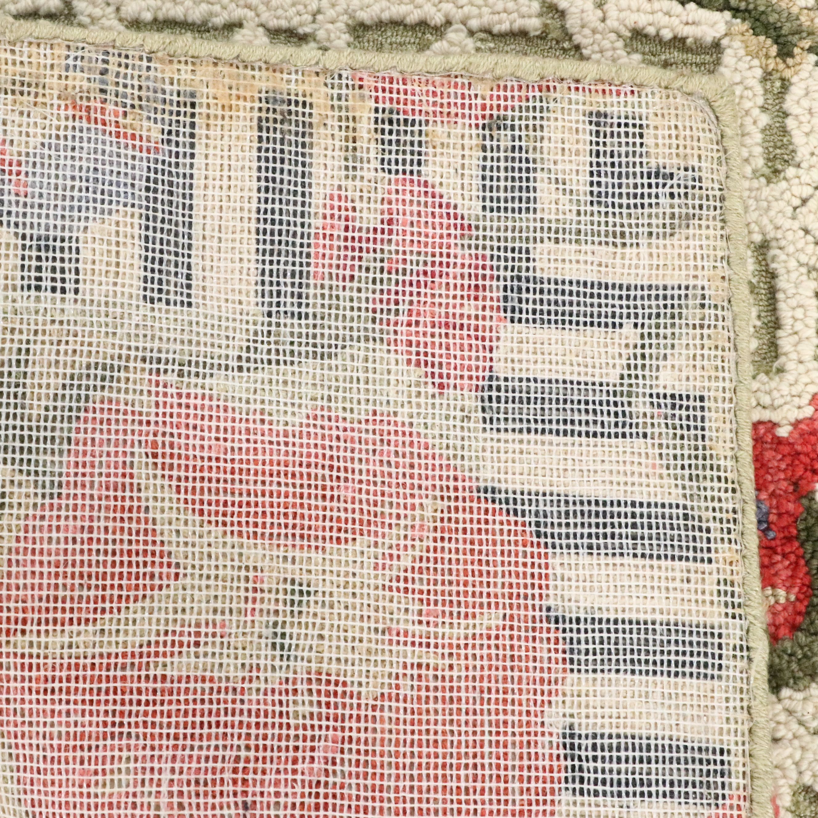 3'1 x 4'11 Hand-Tufted MacKenzie-Childs "Green Morning Glory" Accent Rug