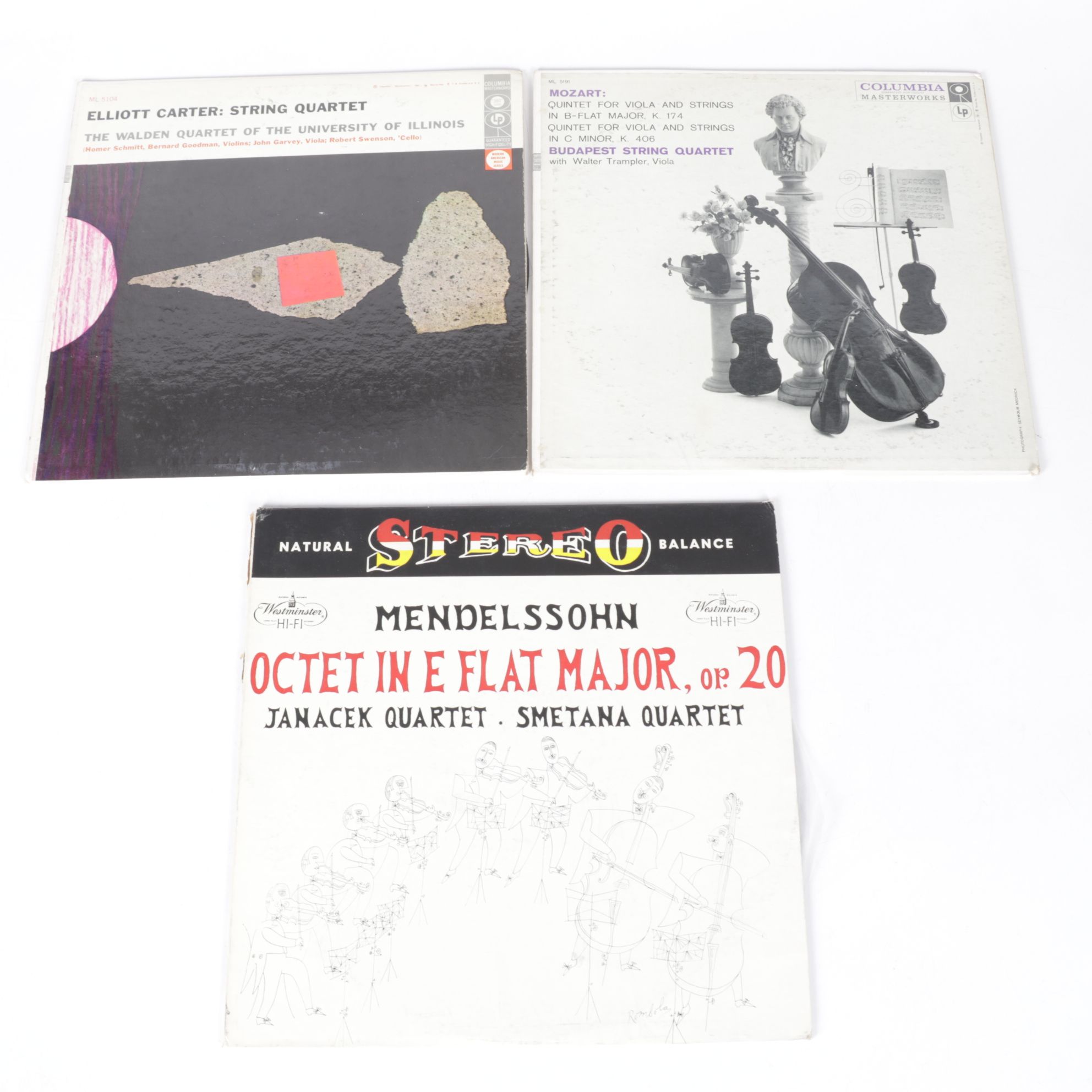 Bartok, Stravinsky, Haydn and More String Quartet Vinyl Records