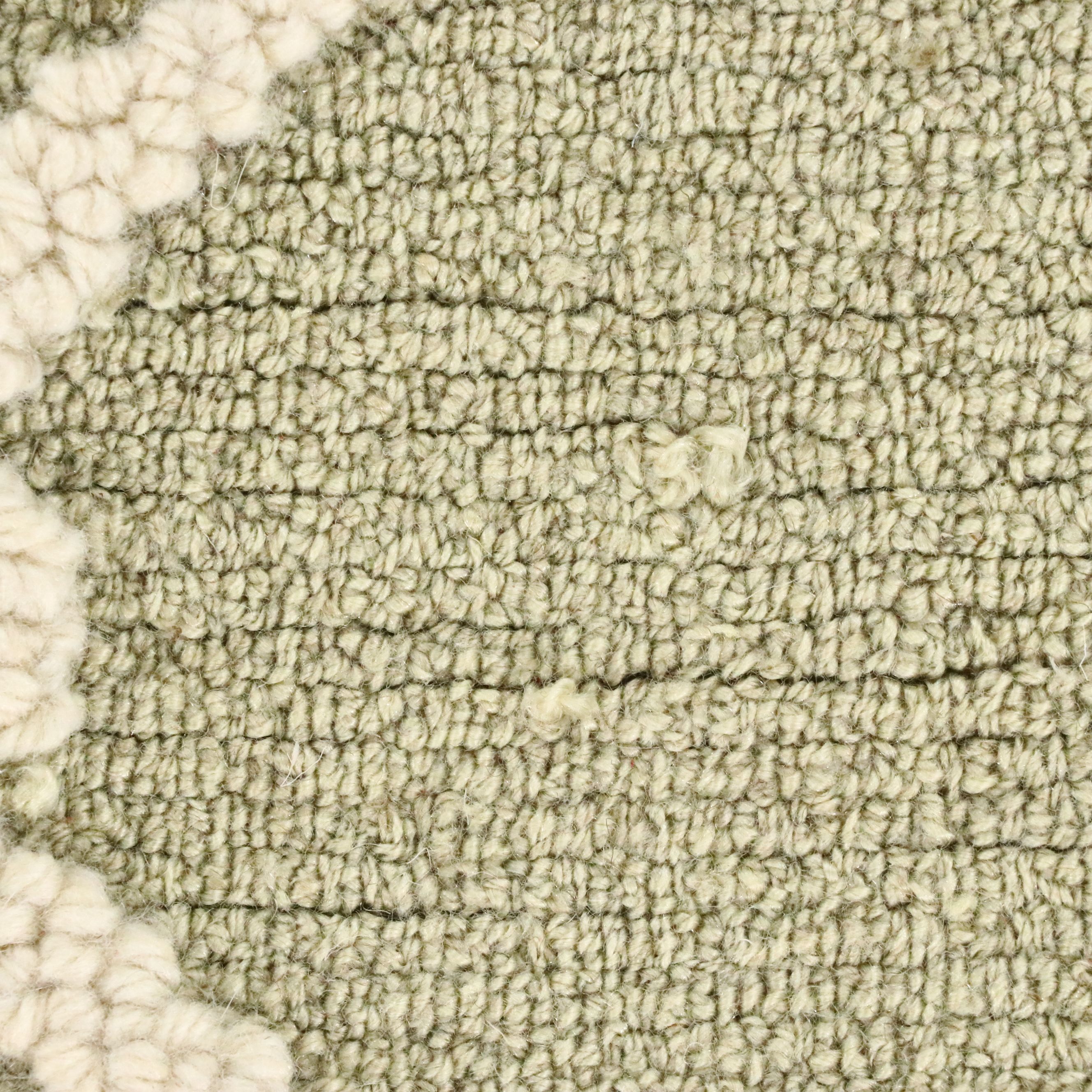 3'1 x 4'11 Hand-Tufted MacKenzie-Childs "Green Morning Glory" Accent Rug