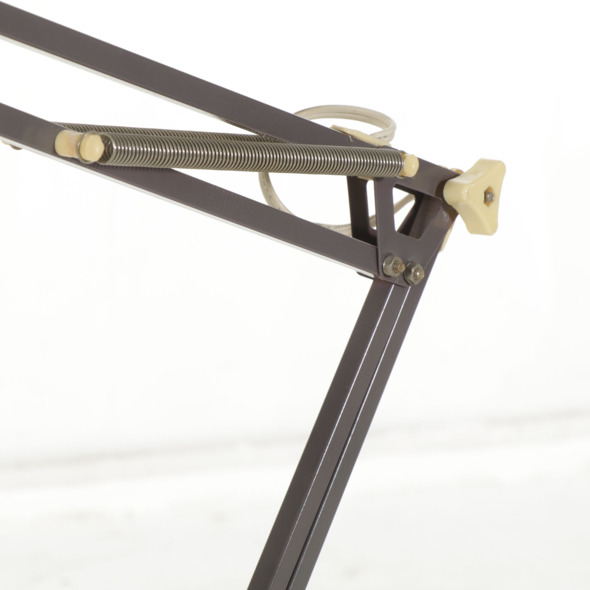 Grey Enameled Adjustable Floor Standing Task Light, Late 20th Century