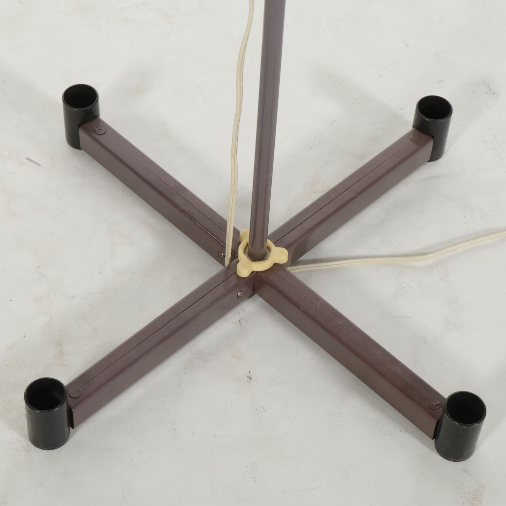 Grey Enameled Adjustable Floor Standing Task Light, Late 20th Century