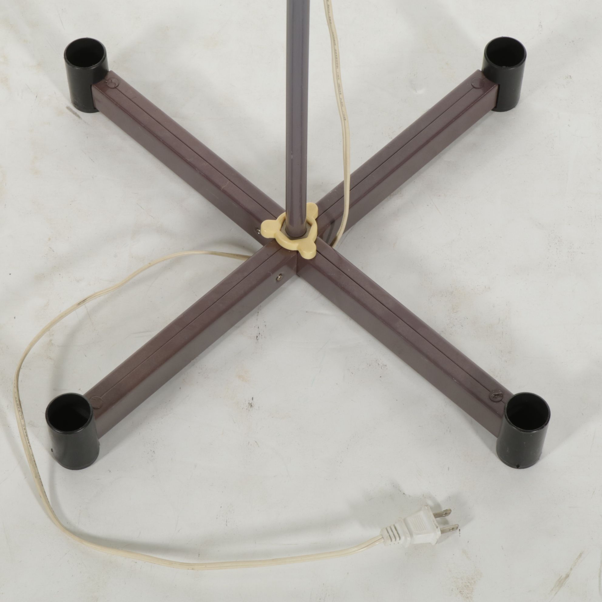 Grey Enameled Adjustable Floor Standing Task Light, Late 20th Century